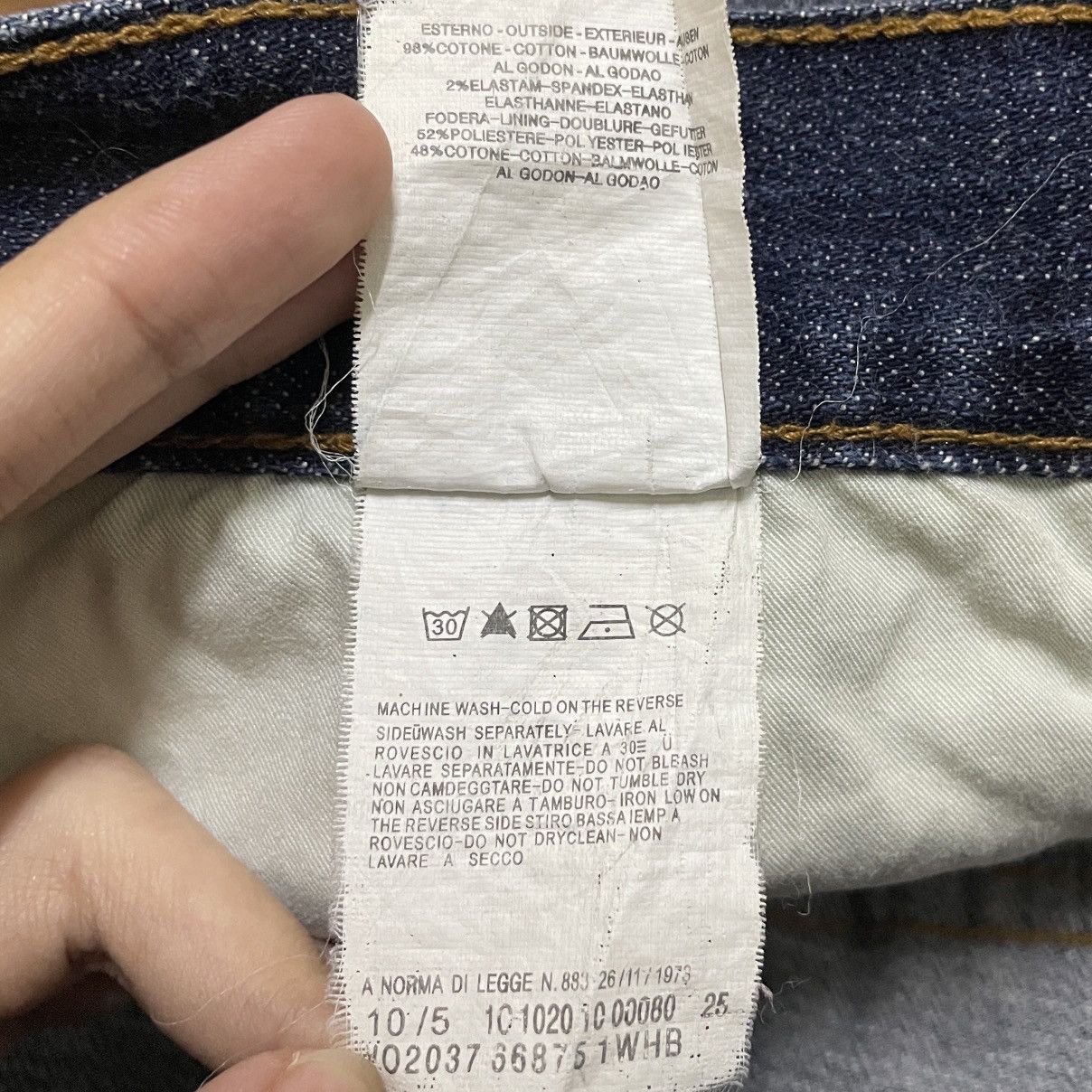 Just Cavalli Very Rare Vintage Brand Just Cavalli Ripped Jeans 1990s Size US 34 / EU 50 - 11 Thumbnail