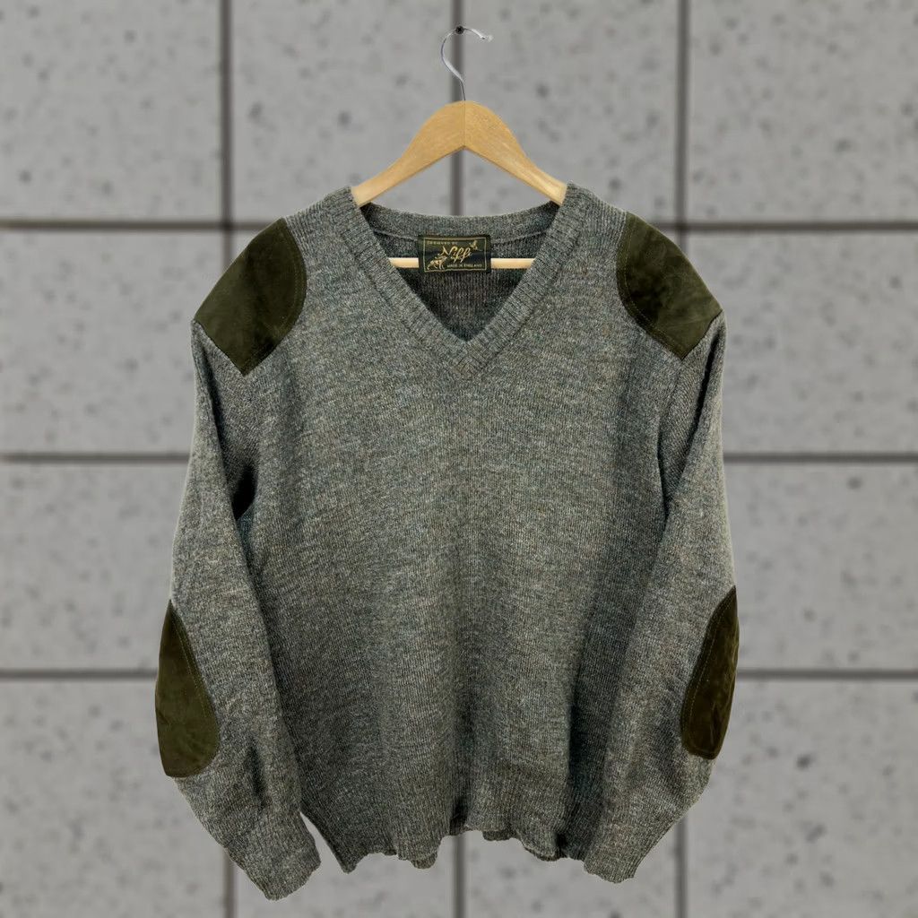 Vintage Niffi England Wool Leather Details Sweater Mens Size L Size US L / EU 52-54 / 3 - 1 Thumbnail