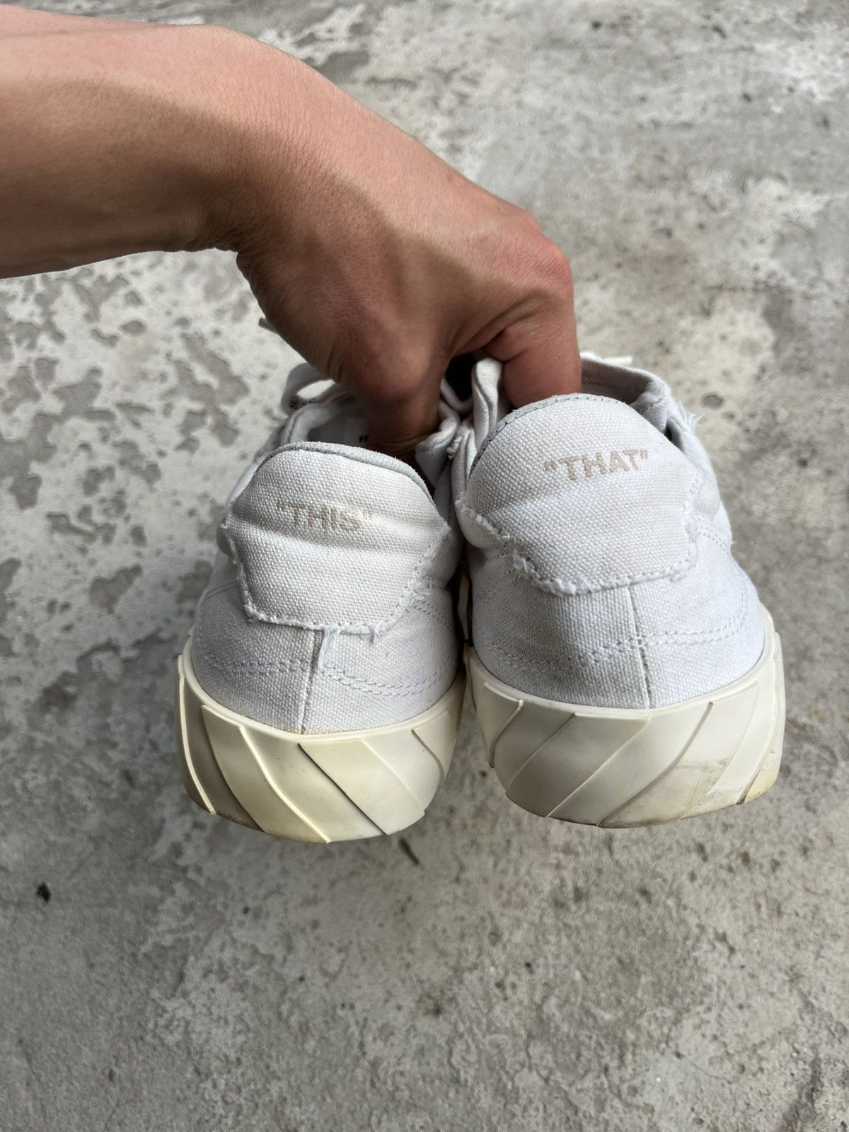 Off-White Off-White Vulcanized Canvas Distressed Low-top Sneakers Y2K Size US 6 / EU 39 - 4 Thumbnail