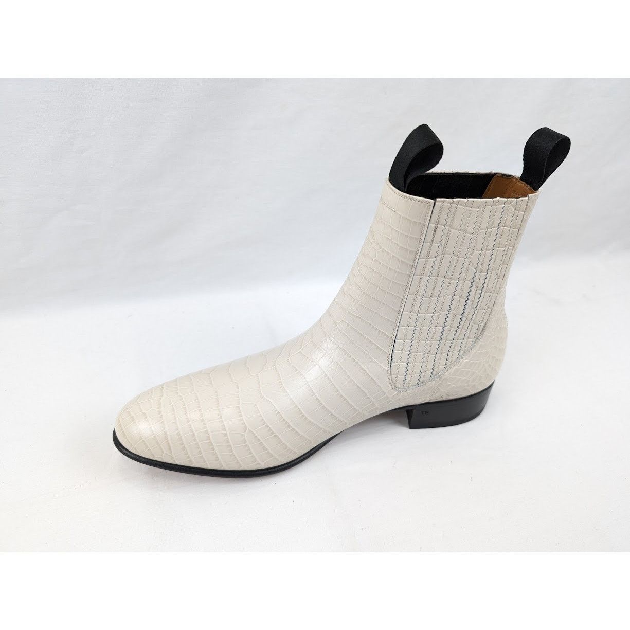Tom Ford o1rshd1 Alligator-embossed Leather Boots in Ivory Size US 12 / EU 45 - 8 Thumbnail