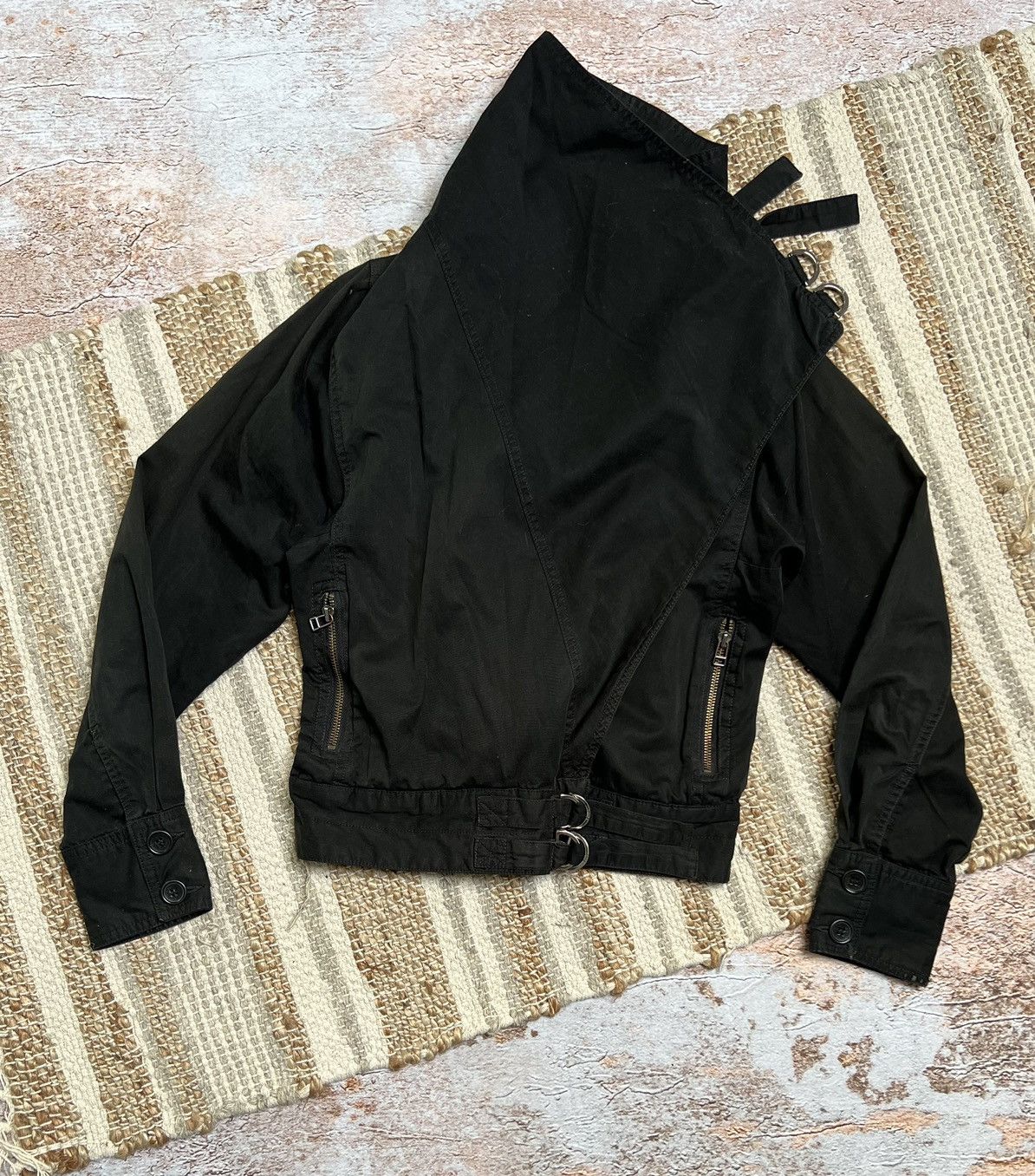 Japanese Brand Vintage asymmetrical light jacket Size S / US 4 / IT 40 - 1 Thumbnail