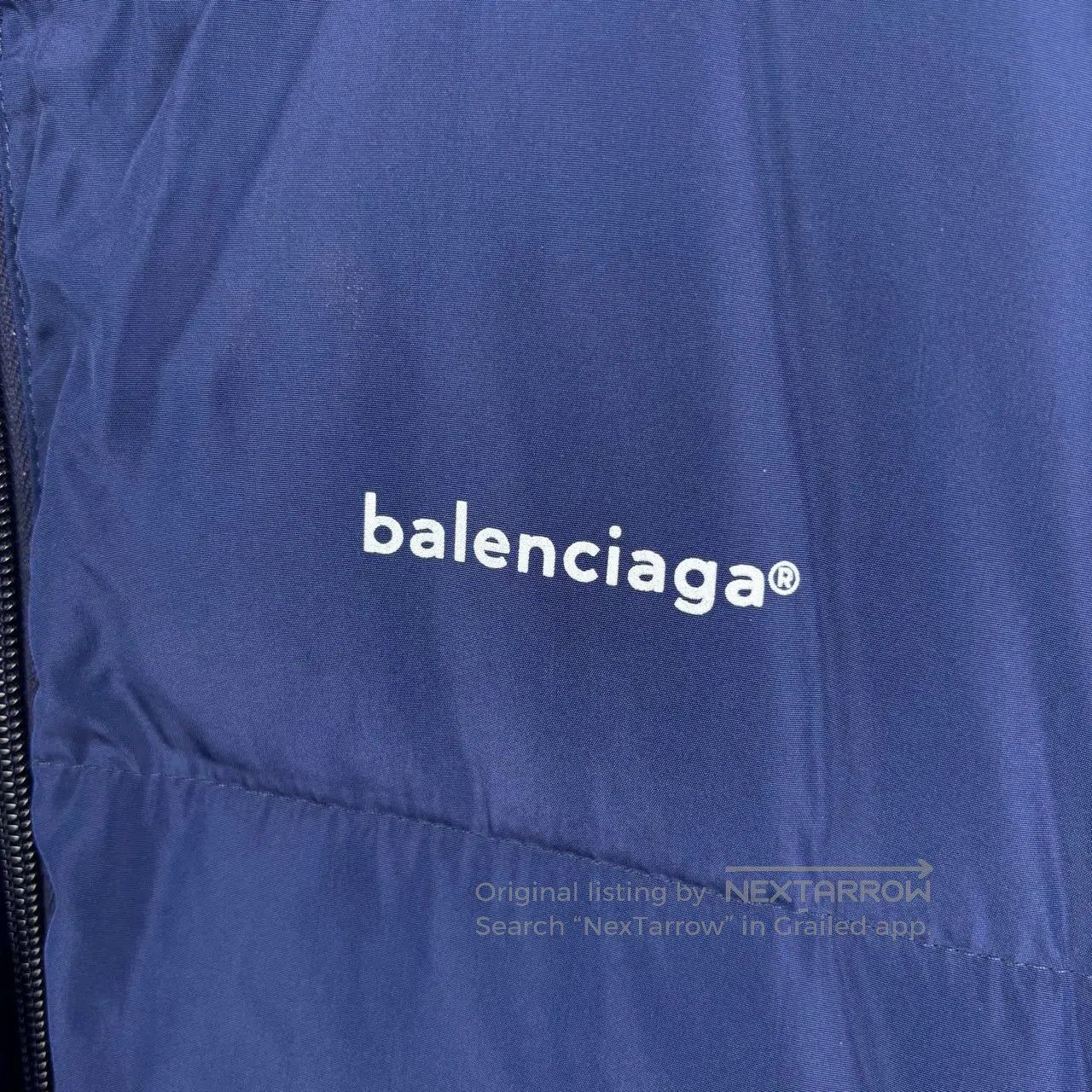 Balenciaga Balenciaga 17FW Blue Logo Puffer Jacket. Size US L / EU 52-54 / 3 - 4 Thumbnail
