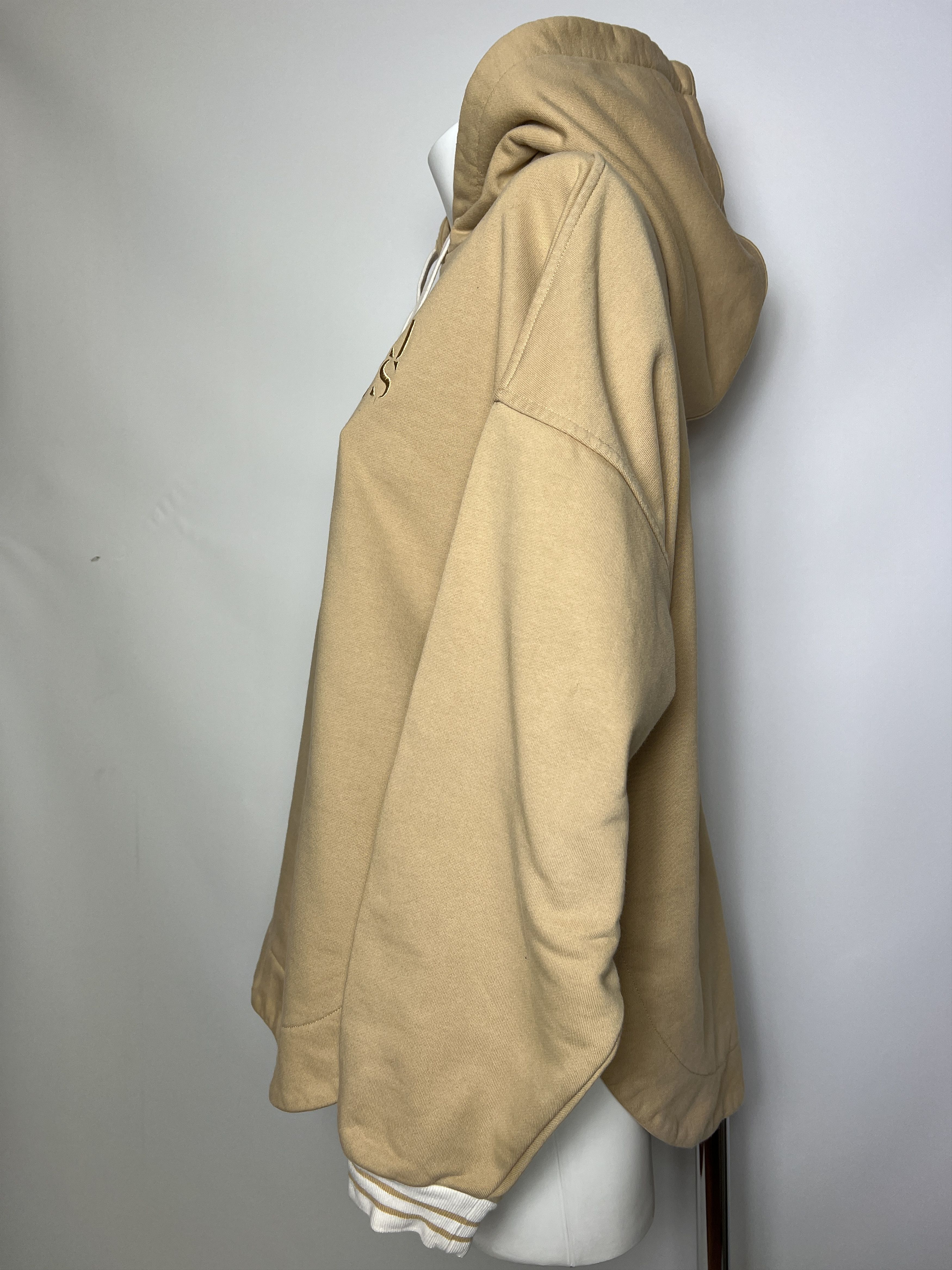 Shona Joy Shona Joy Top SJ Logo Curved HEM Hoodie Tan Size M / US 6-8 / IT 42-44 - 7 Thumbnail