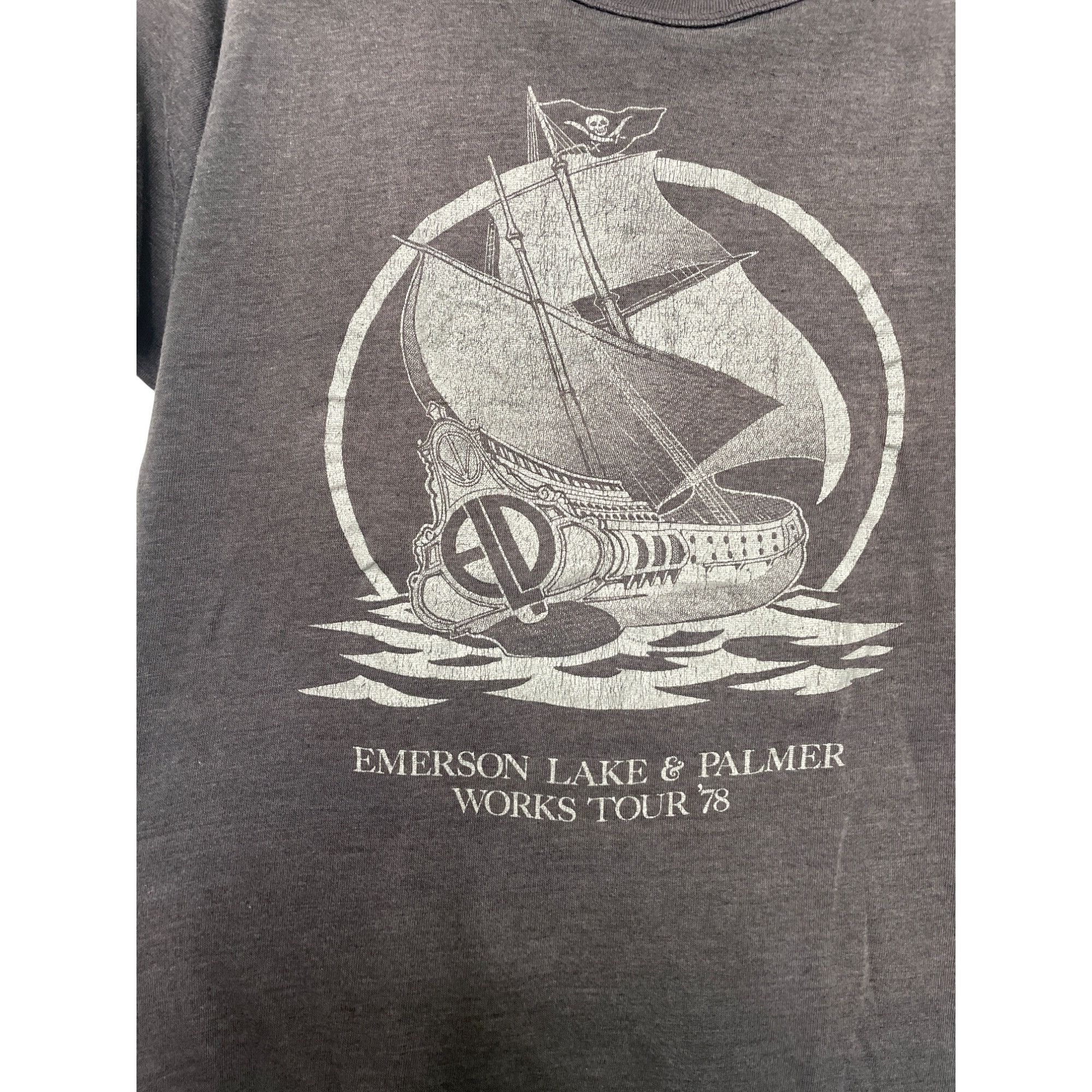 Other RARE Vintage 70s ELP EMERSON LAKE PALMER PIRATE SHIP 1978 TO Size US XS / EU 42 / 0 - 8 Thumbnail