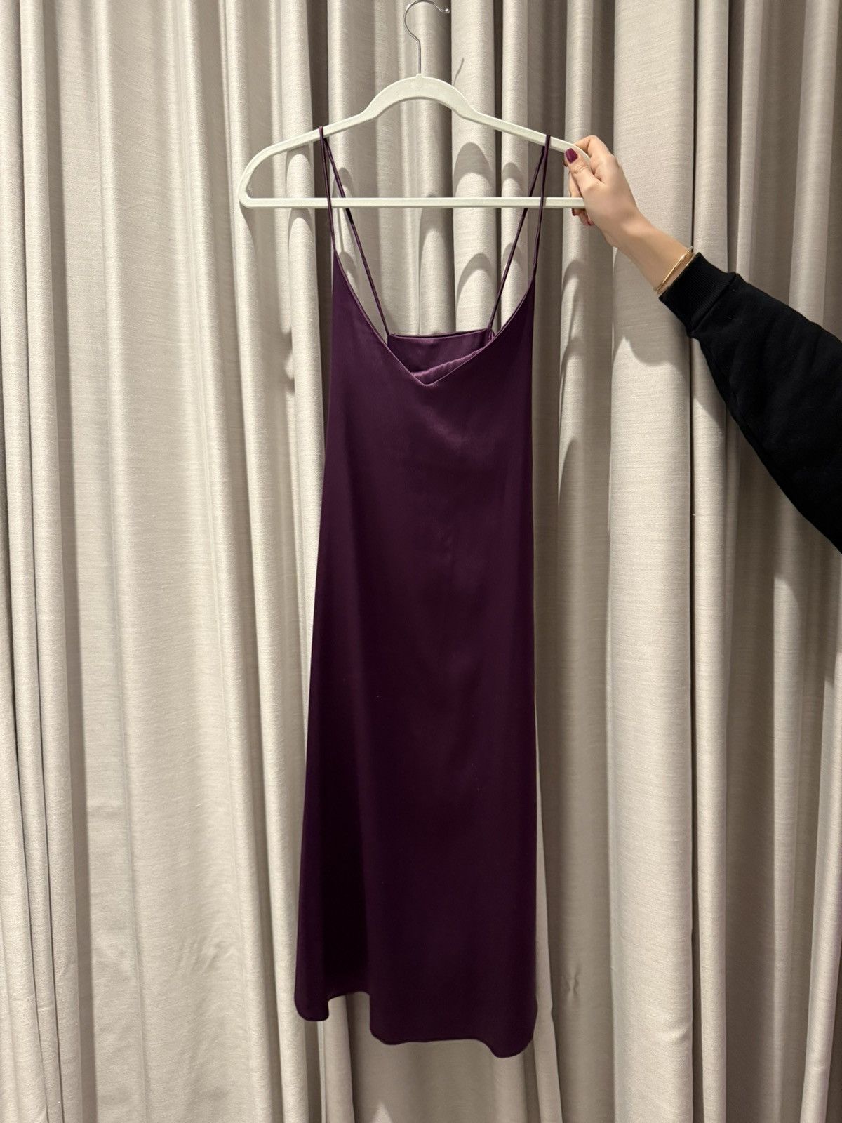 Other Silk Purple Midi Dress Size S / US 4 / IT 40 - 1 Thumbnail