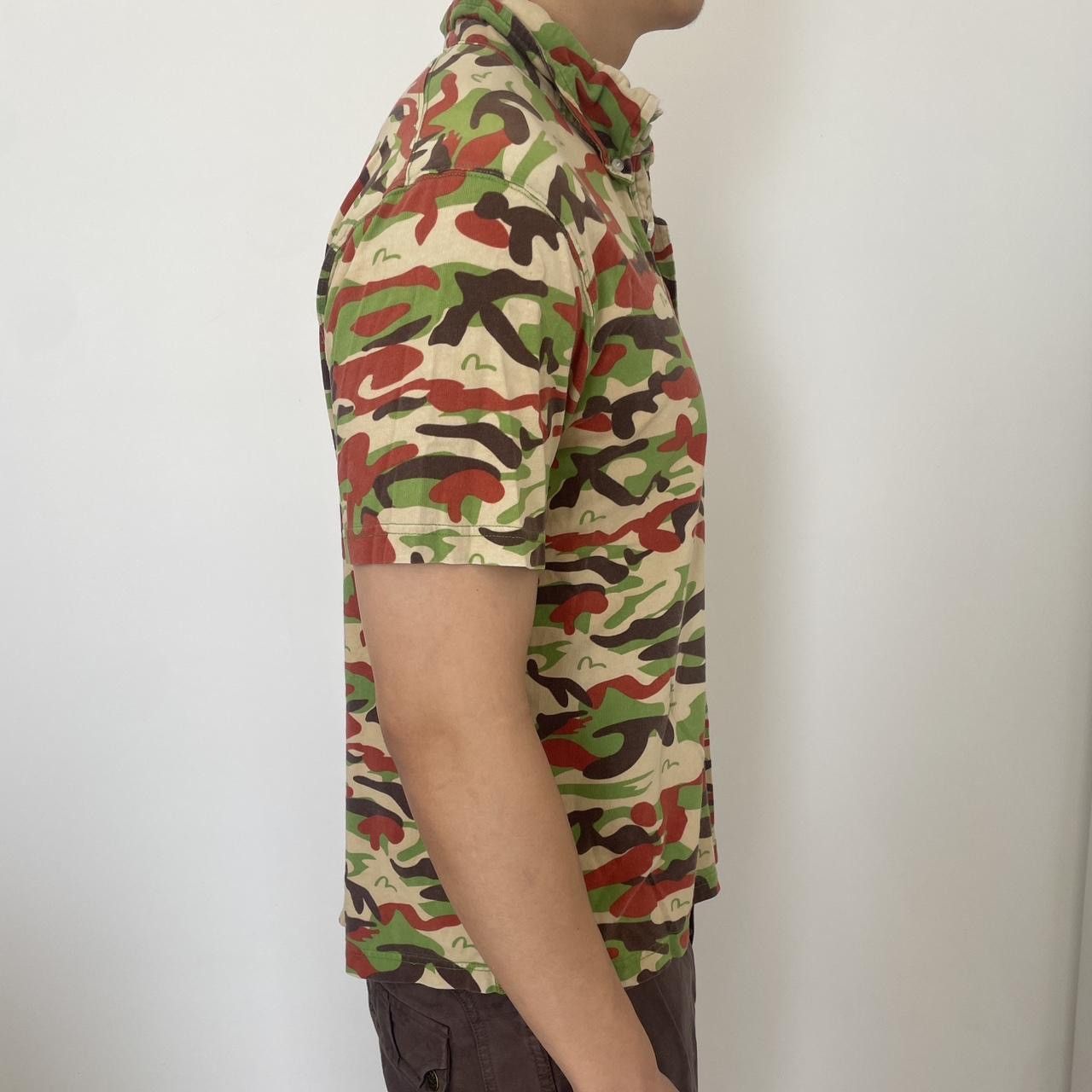 Evisu VINTAGE EVISU YAMANE 100% cotton camo polo shirt Size US L / EU 52-54 / 3 - 2 Thumbnail