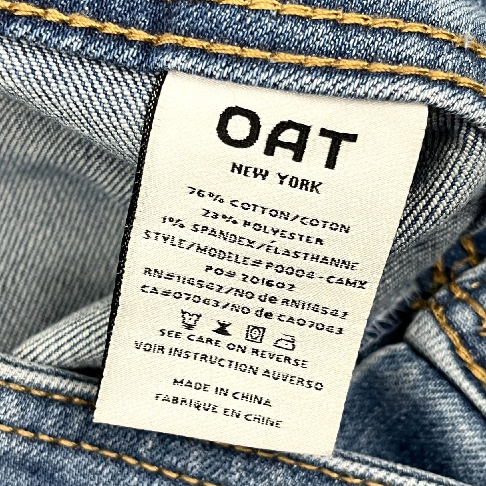 Vintage OAT New York Jeans womens 8/29 W28 I29 Wide-Leg Baggy High Rise Stretch Capsule Shirt/Hoodie/Hat Size 30" / US 8 / IT 44 - 3 Thumbnail