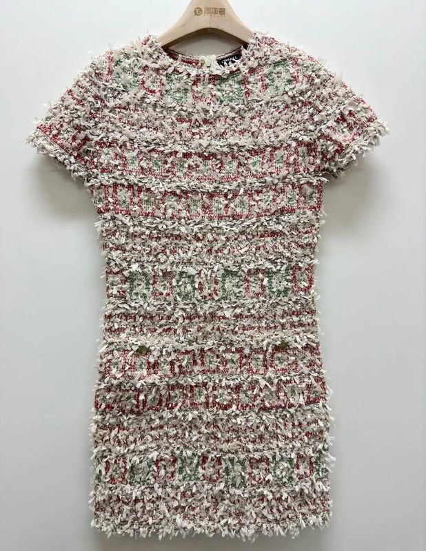 Chanel Chanel Multicolor Wool Blend Women's Dress 0089 Size S / US 4 / IT 40 - 1 Thumbnail
