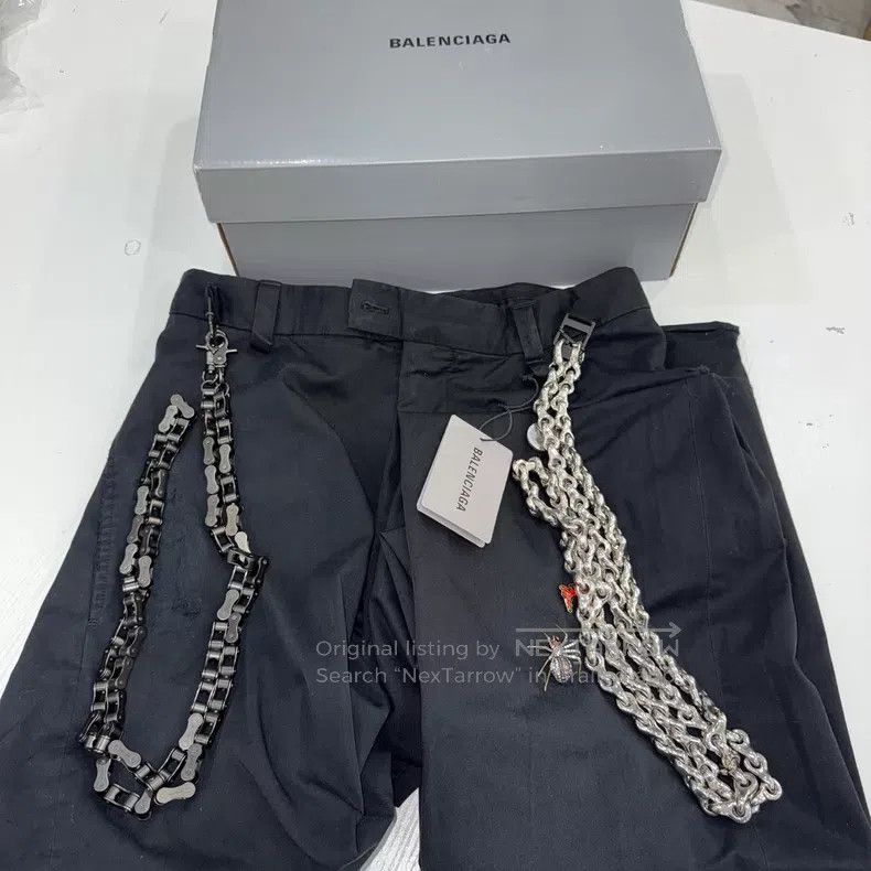 Balenciaga Balenciaga size XXS Chain Spider Mud-Dyed Destroyed Work P Size US 27 - 4 Thumbnail