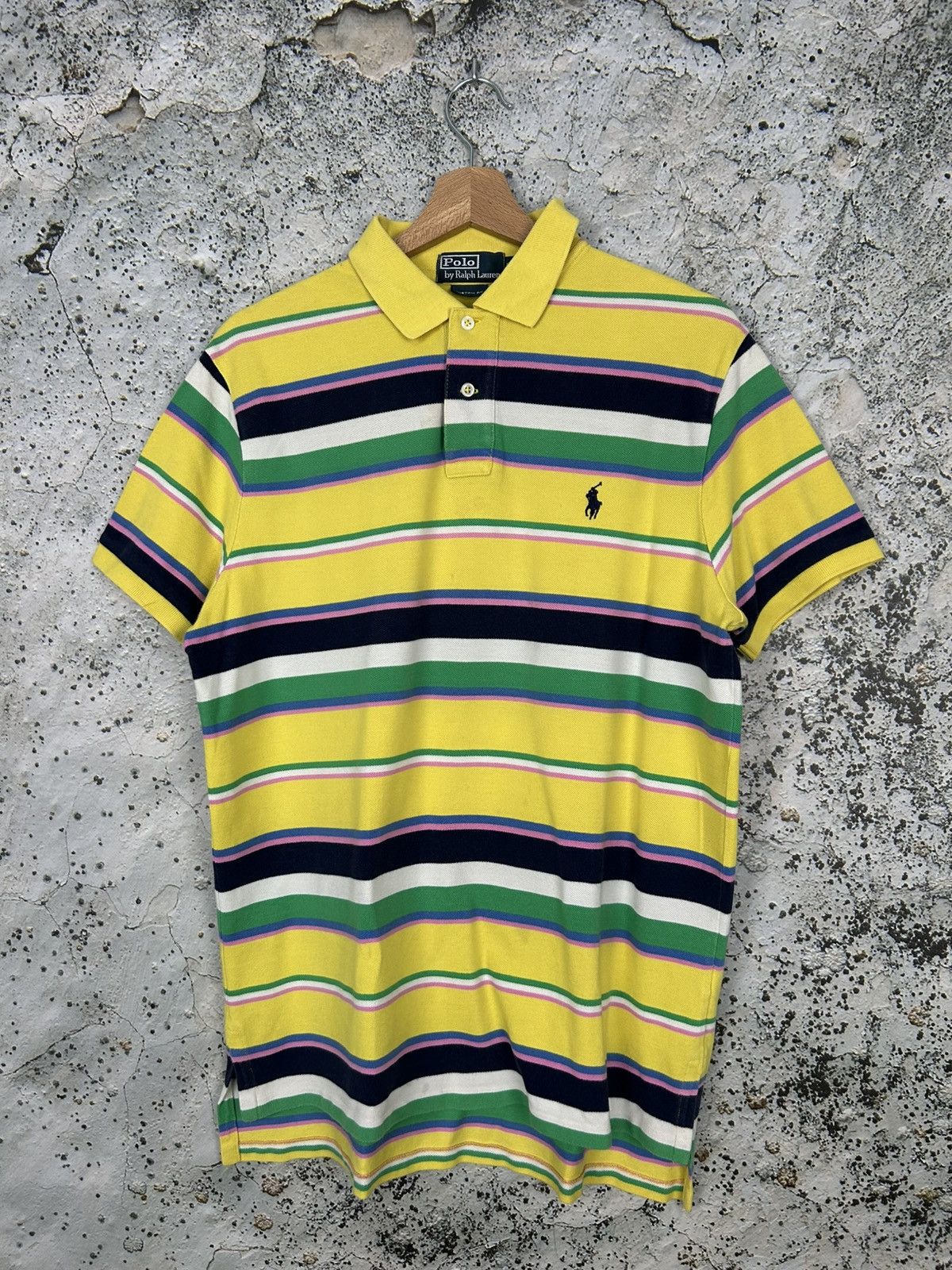 Polo Ralph Lauren Vintage Polo Ralph Lauren 90s Stripe Tee Designer Rap Skate Size US L / EU 52-54 / 3 - 1 Thumbnail