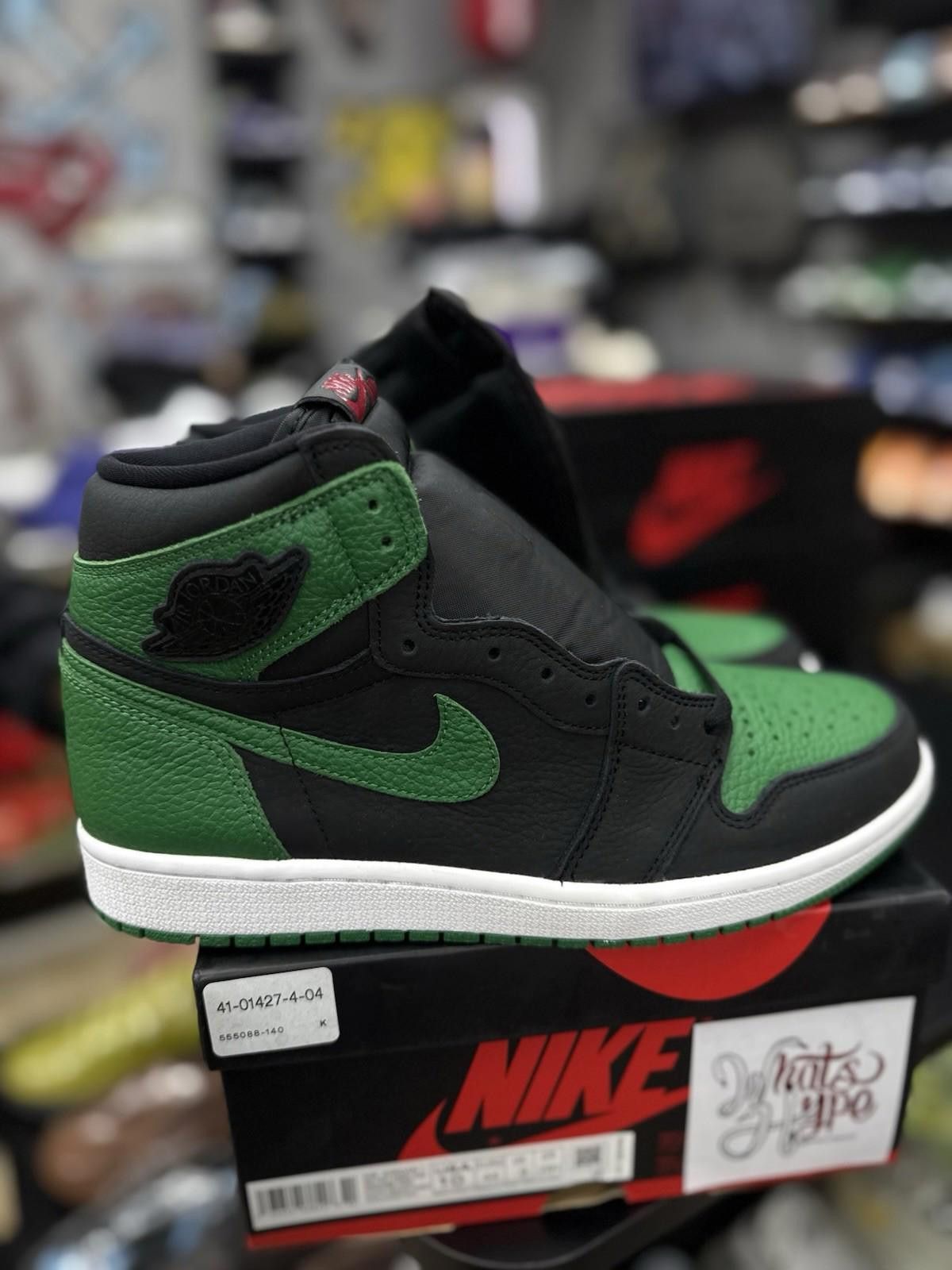Jordan Brand Nike Air Jordan 1 Retro High OG Pine Green Black Size 10 Size US 10 / EU 43 - 11 Thumbnail