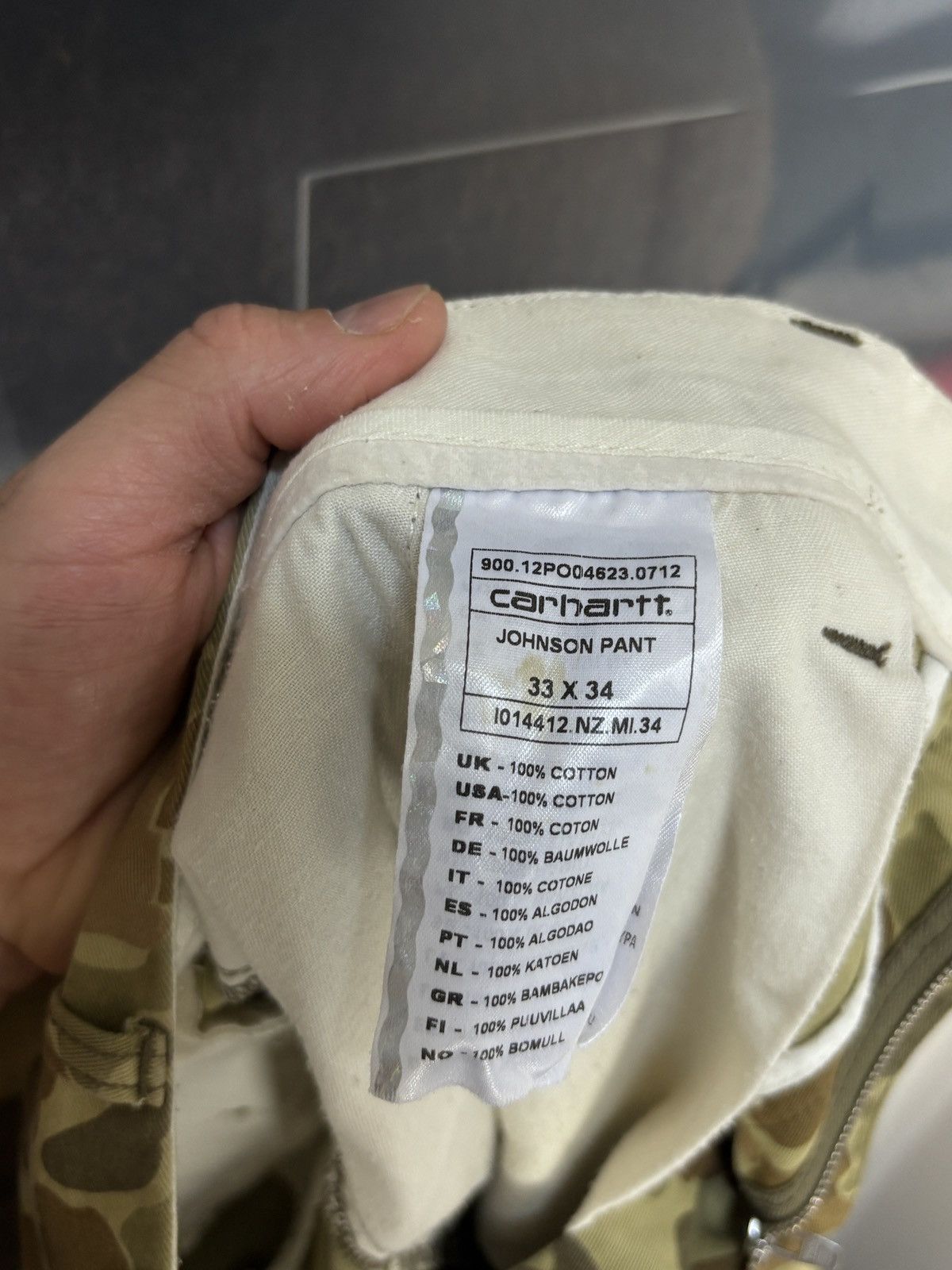 Carhartt Carhartt Johnson Camouflage Vintage Camo Pants Size US 33 - 8 Thumbnail