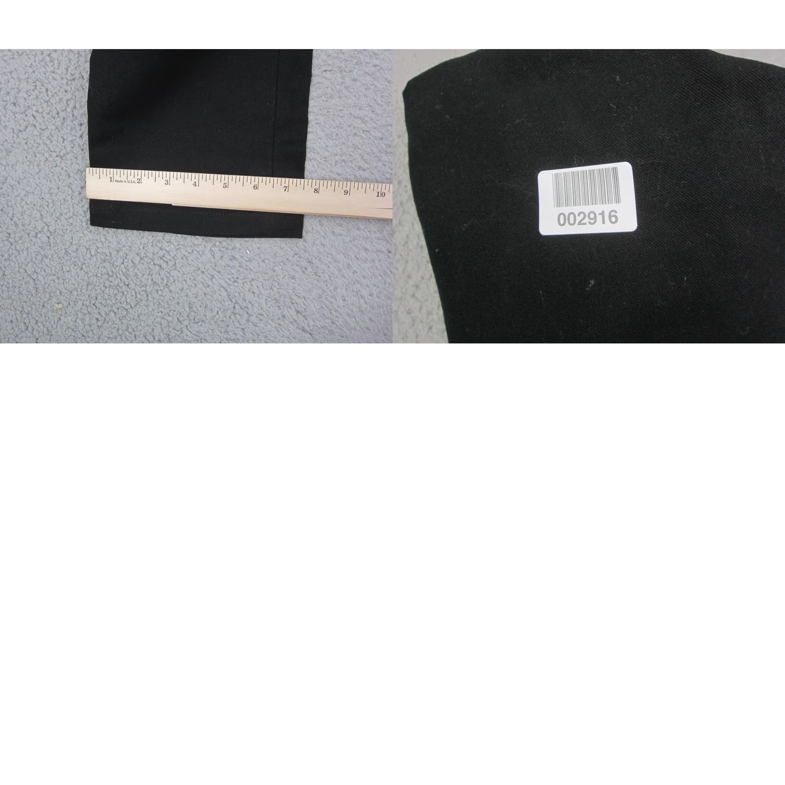 Gustin Gustin Pants Mens 31 Black Slim Straight Chino Button Fly Made in USA Size US 31 - 10 Thumbnail