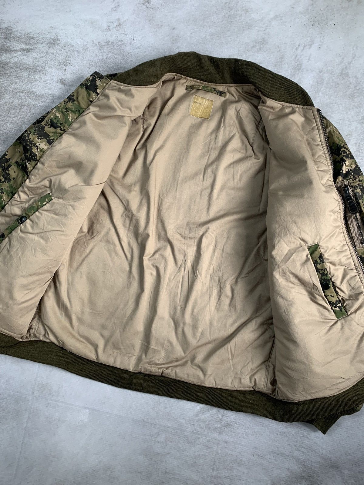 90s Cab clothing MA-1 military jacket
