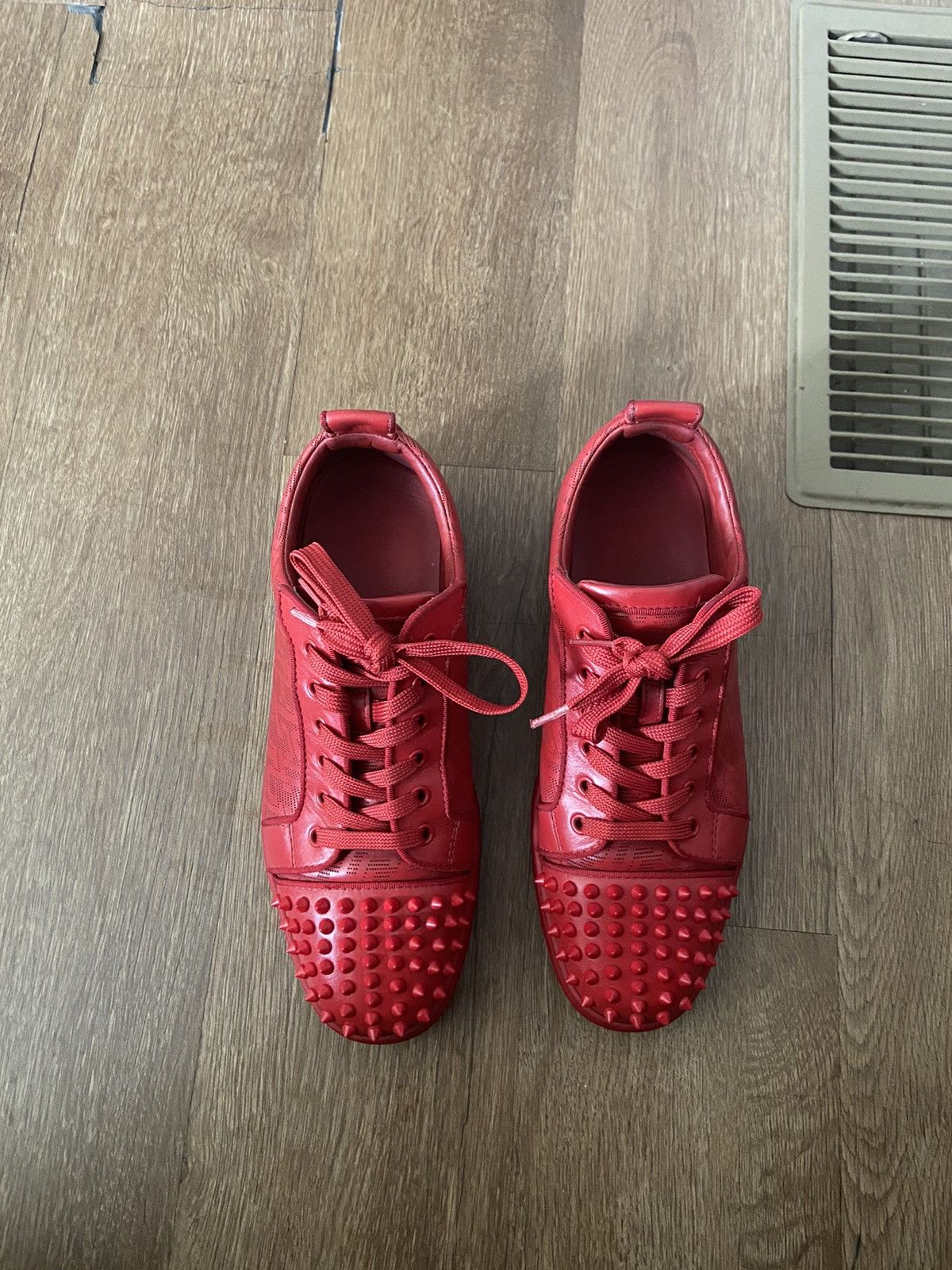 Christian Louboutin Christian Louboutin Louis junior spikes orlato red cl Size US 9 / EU 42 - 1 Thumbnail