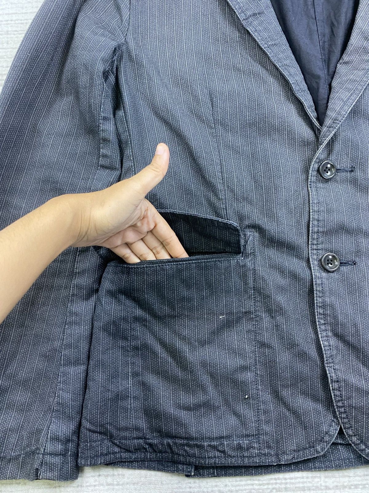 Japanese Brand × Paul Smith × Vintage Vintage Paul Smith Jeans Harringbone Blazer Jacket Size US M / EU 48-50 / 2 - 7 Thumbnail