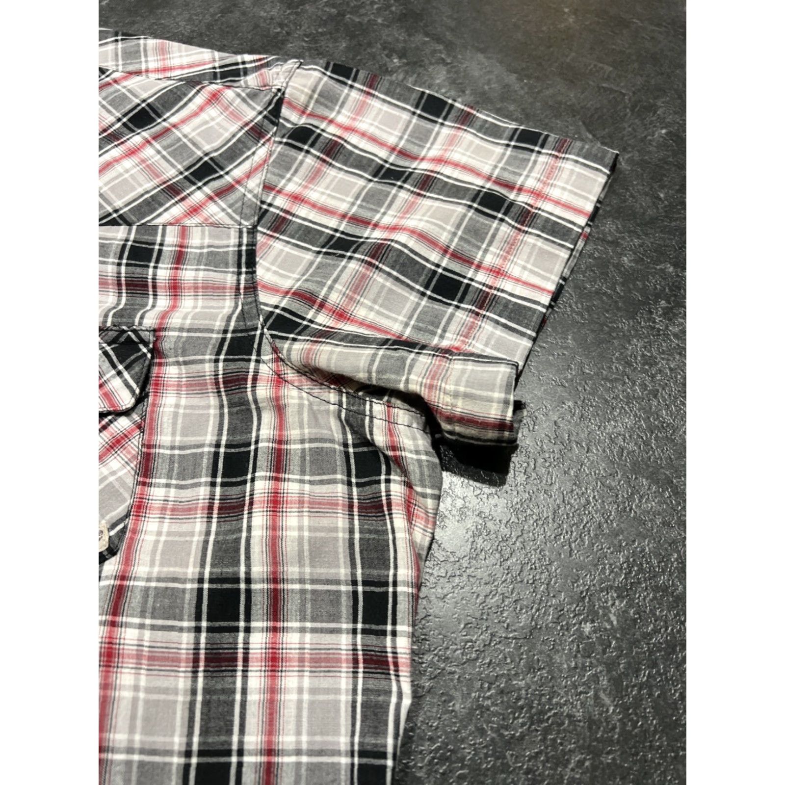 Levi's Levi's Western Shirt Men's XL Short Sleeve Plaid Pearl Snap Casual Button-Up Multicolor Size US XL / EU 56 / 4 - 2 Thumbnail