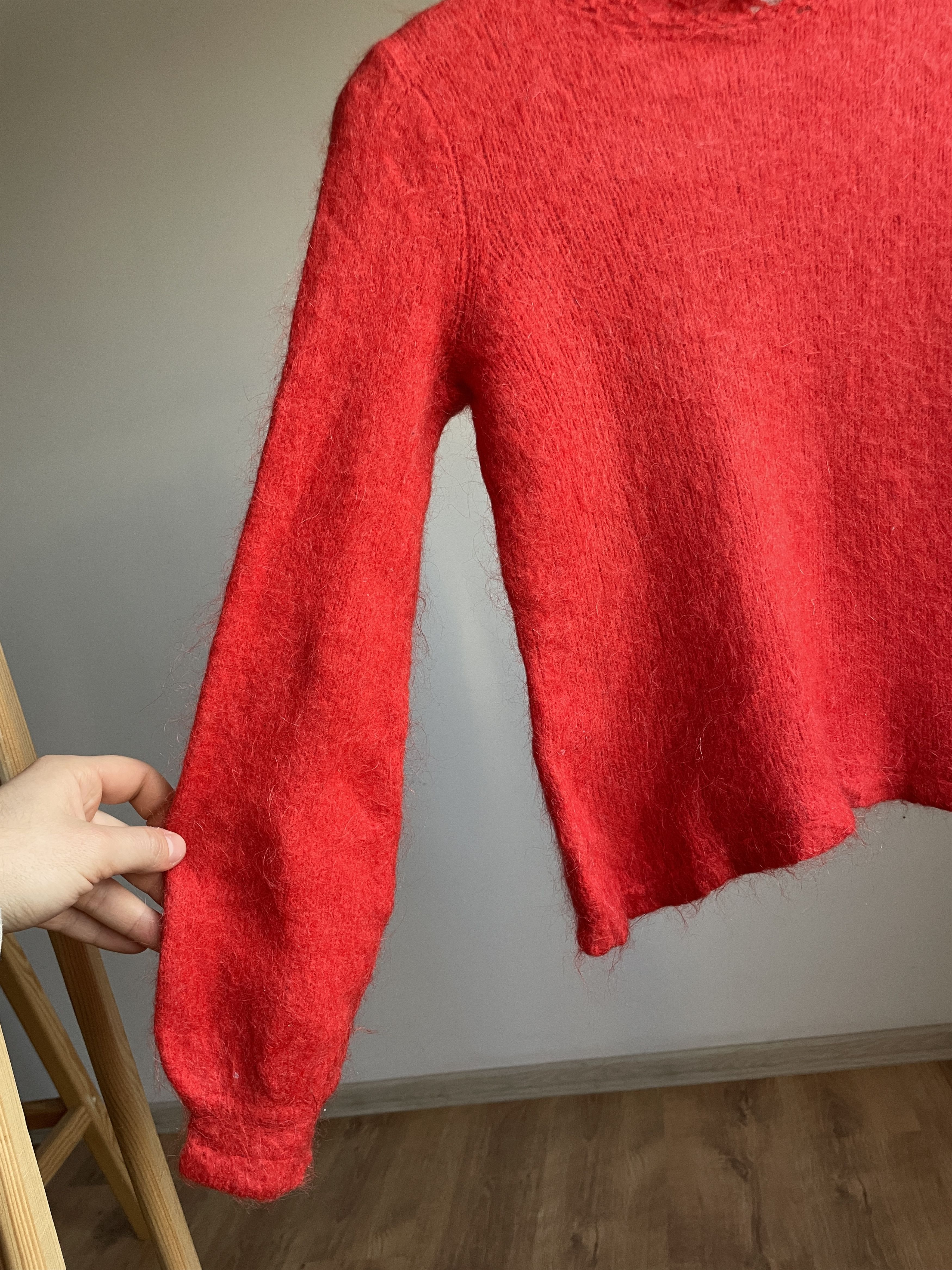 Sezane Sezane Balloon Sleeves Monair Wool Blend Womens Sweater Size XS / US 0-2 / IT 36-38 - 6 Thumbnail