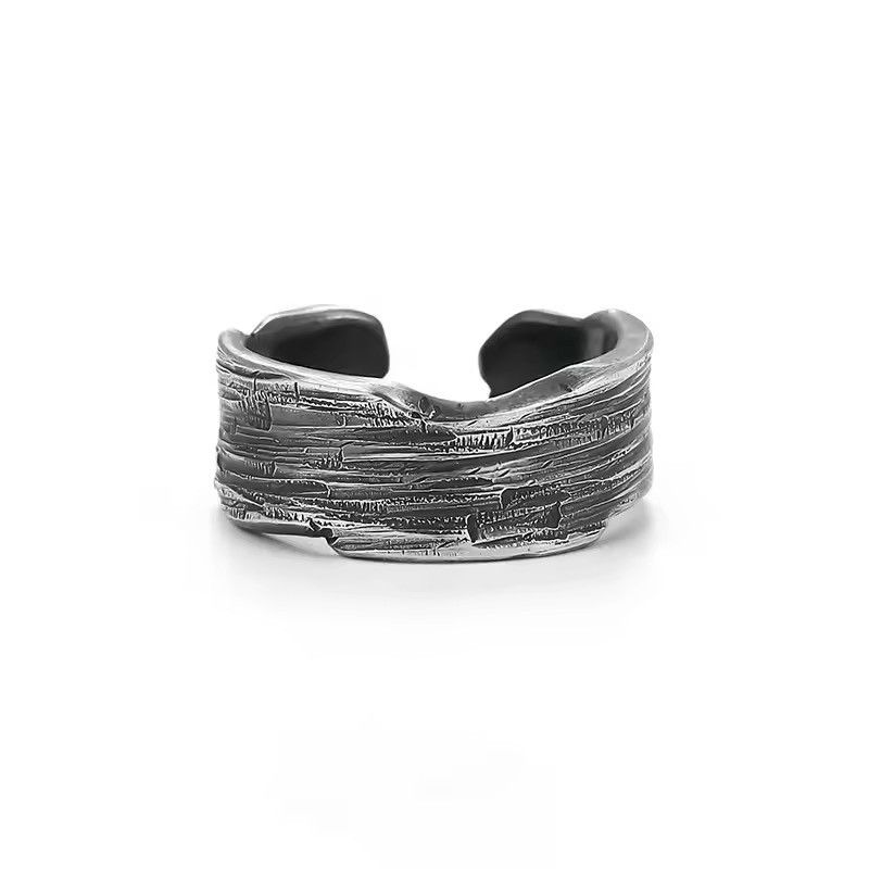 Japanese Brand Vintage Silver Plated Irregular Ring Size ONE SIZE - 3 Thumbnail