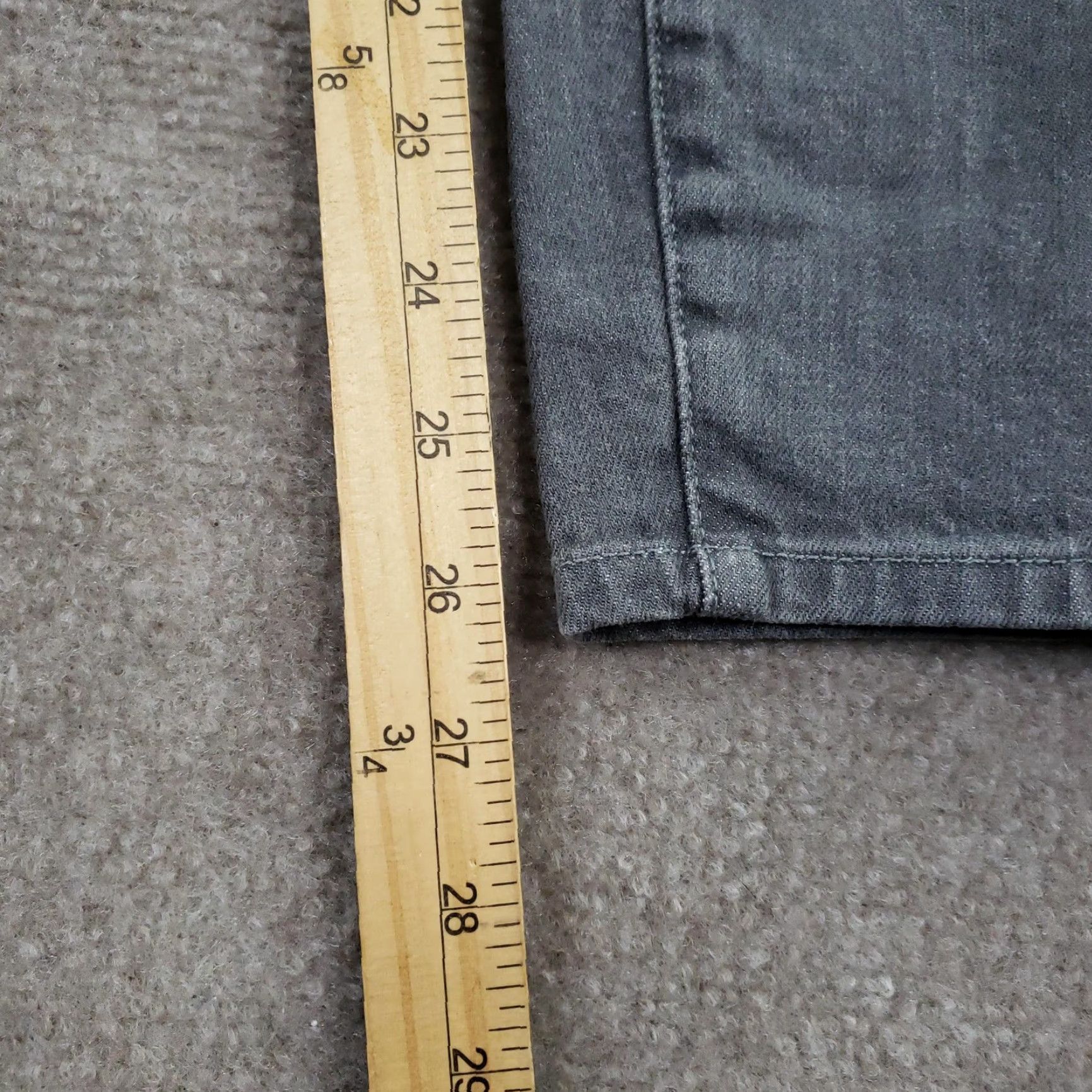 Helmut Lang Helmut Lang Jeans Womens 26 Gray Skinny Ankle Zip Stretch Denim Made in USA Size 26" / US 2 / IT 38 - 3 Thumbnail