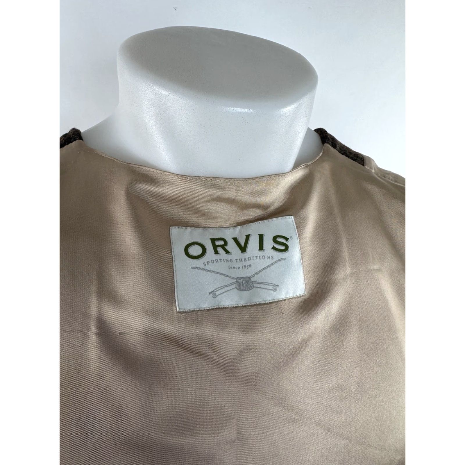 Orvis ORVIS Wool Plaid Mens XL Waistcoat Tweed Vest - EXCELLENT Belt? No, not included/unknown Size US XL / EU 56 / 4 - 5 Thumbnail