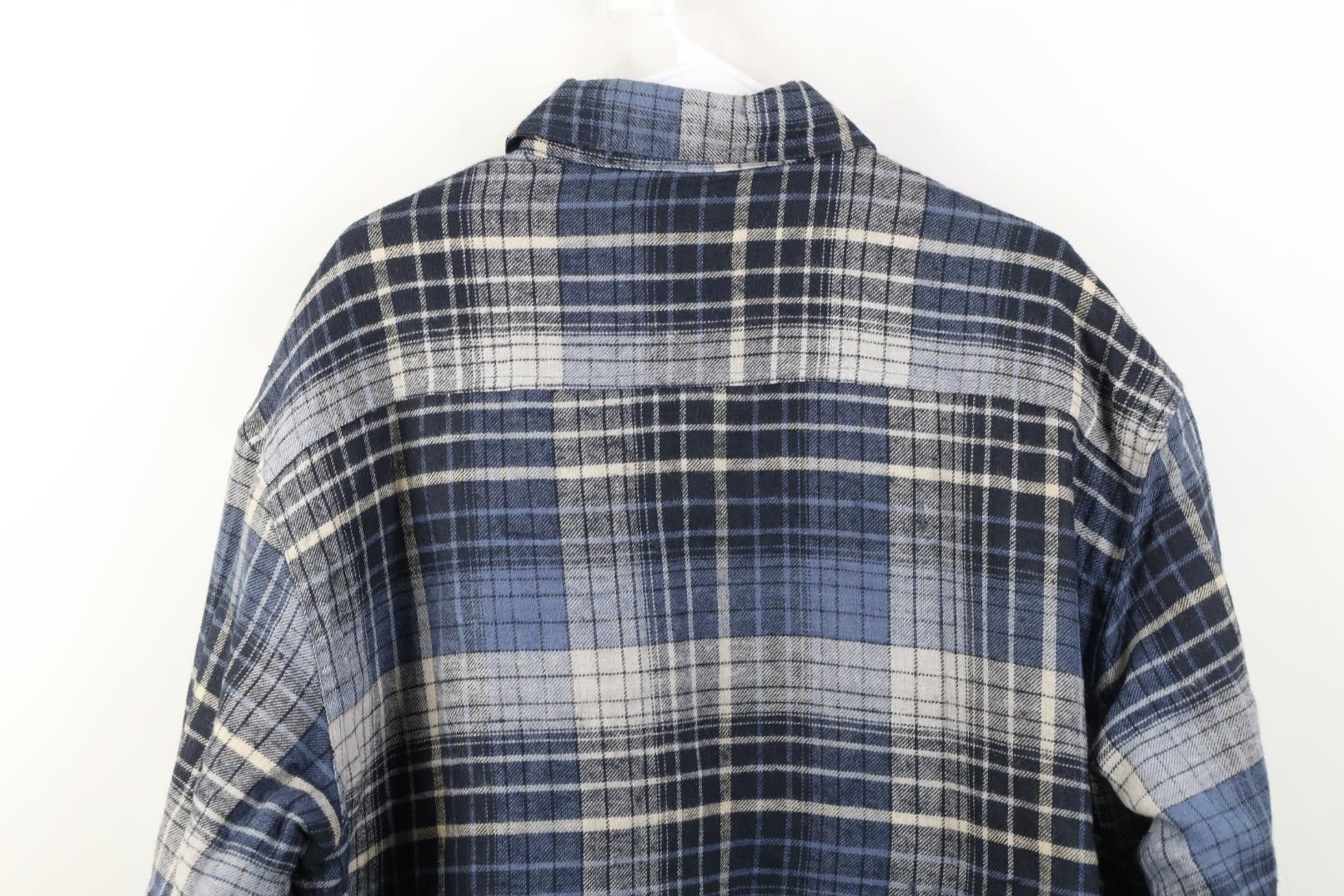 Vintage Vintage 90s Streetwear Fleece Lined Flannel Shirt Jacket Jac Size US XXL / EU 58 / 5 - 12 Thumbnail