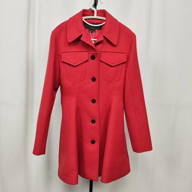 Louis Vuitton Louis Vuitton Red Wool Coat Size 34 Size US XS / EU 42 / 0 - 1 Thumbnail