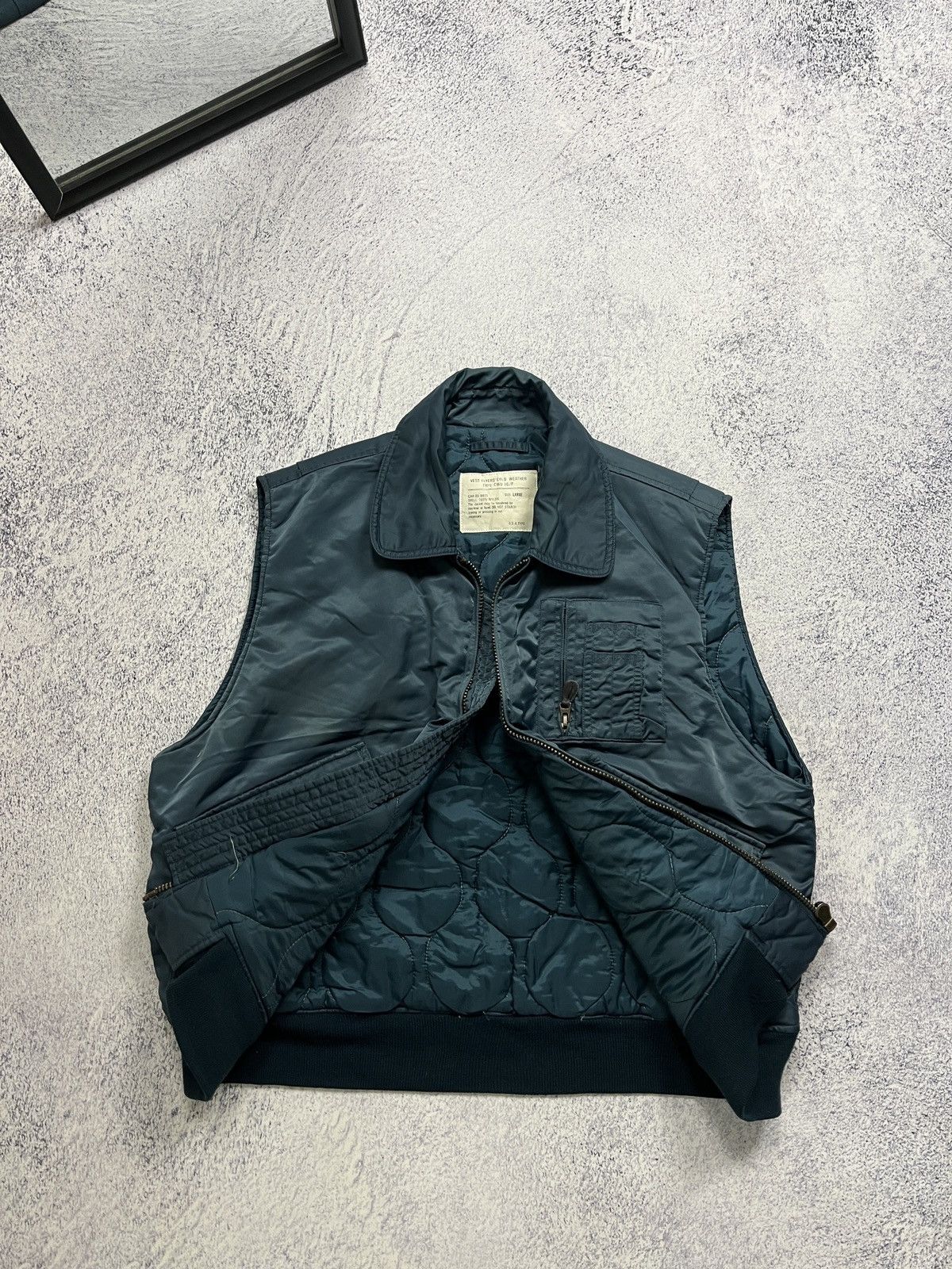 Japanese Brand × Vintage Vintage Military Vest Cold Weather Jacket Flyers CWU-36p Size US L / EU 52-54 / 3 - 4 Thumbnail