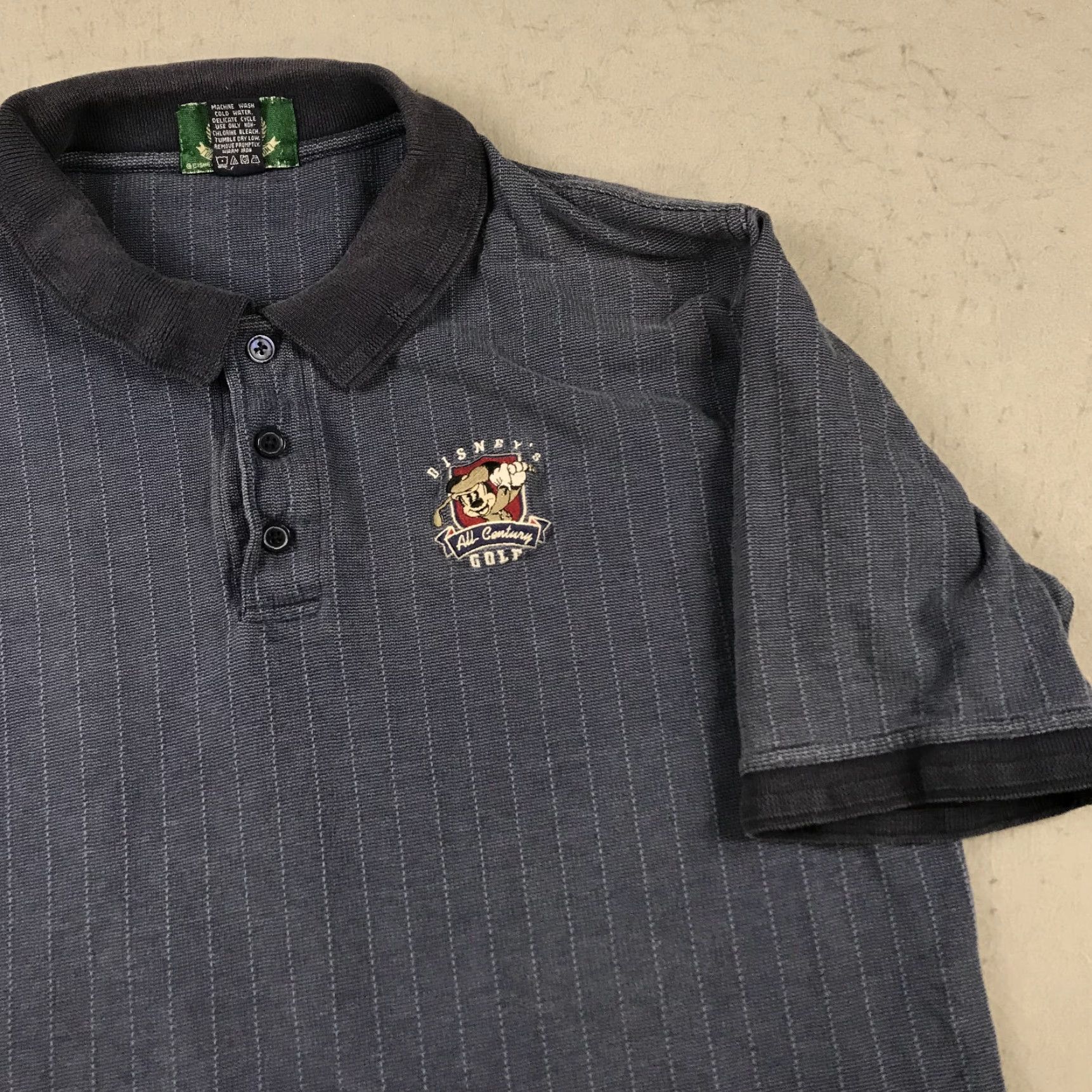 Disney VINTAGE Disney Golf Polo Shirt Mens L Blue Mickey Mouse Cotton 90s Polo Shirt Mens L Blue Mickey Mouse Disney Golf Collection 90s Womens/Girls Size US L / EU 52-54 / 3 - 3 Thumbnail