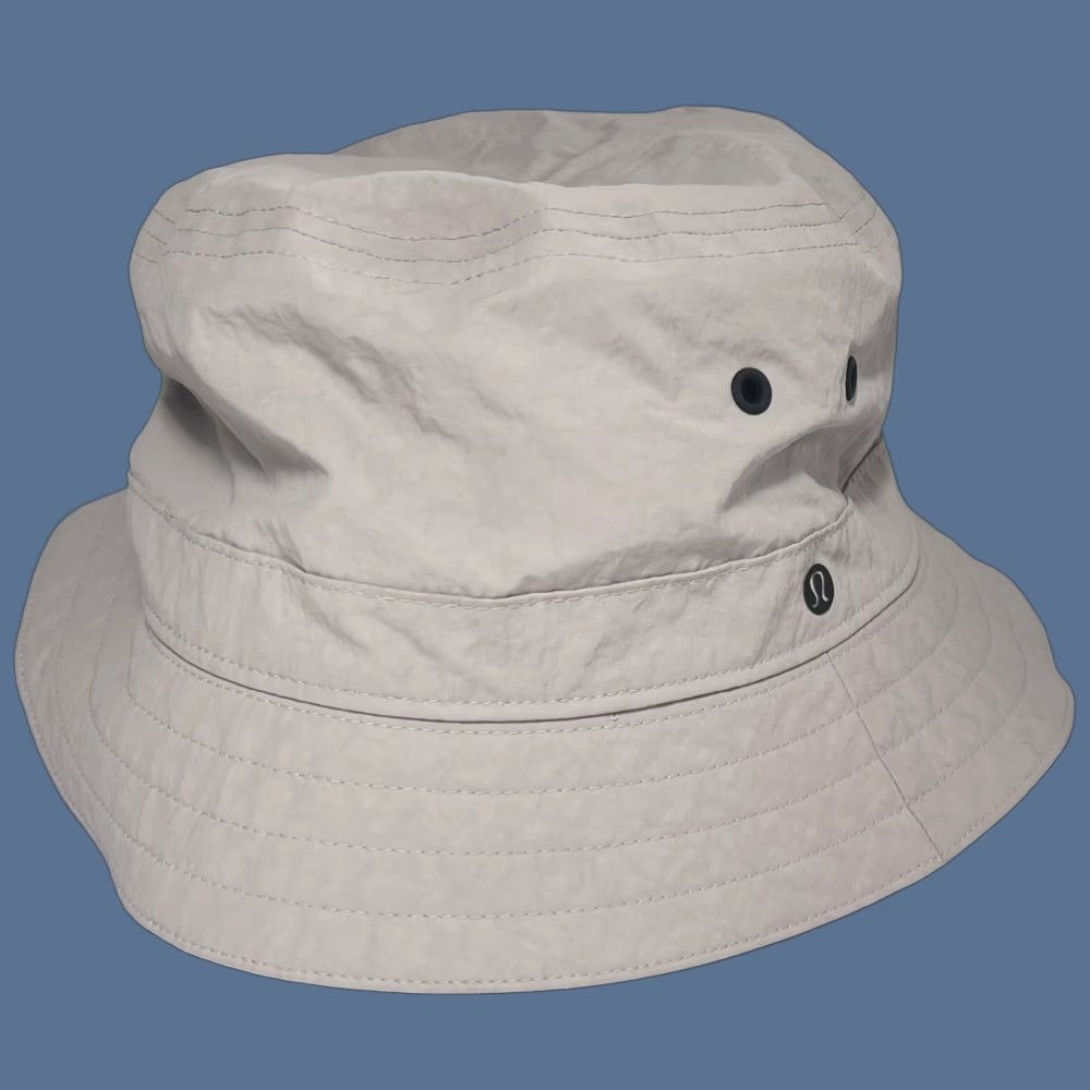 Lululemon Lululemon Bucket Hat O/S One Size Dusty Pink Women 90s Logo Lightweight Activewear Casual Travel Cap Beige-Pink Blended Fabric Nyon Lycra Size ONE SIZE - 1 Thumbnail