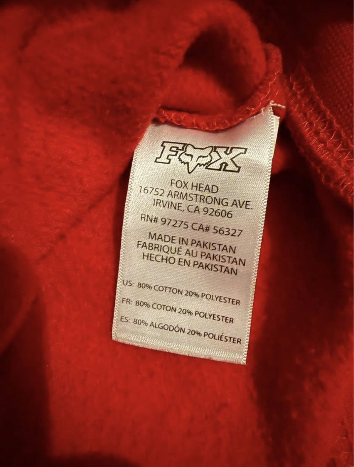 Fox Racing Fox Racing x Honda Pullover Fleece Size US XL / EU 56 / 4 - 2 Thumbnail