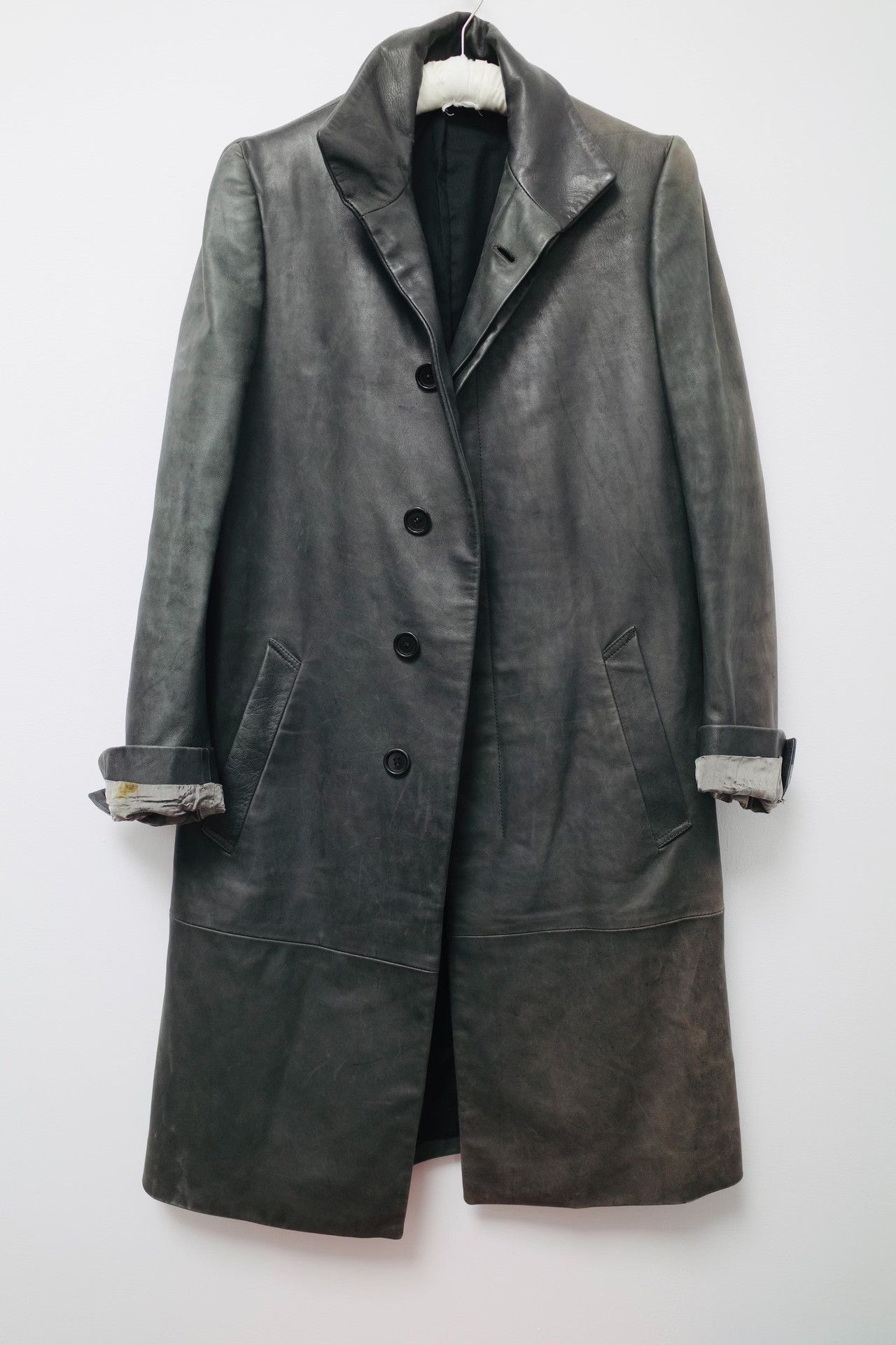 Carol Christian Poell Carol Christian Poell Archive Leather Coat Size US M / EU 48-50 / 2 - 1 Thumbnail