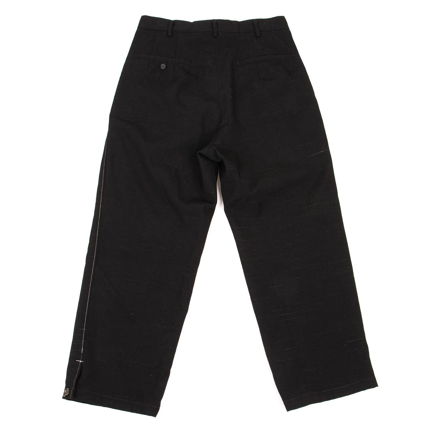 Yohji Yamamoto Yohji Yamamoto Wool Color Nepp Hem Button Pants Size US 38 / EU 54 - 12 Thumbnail