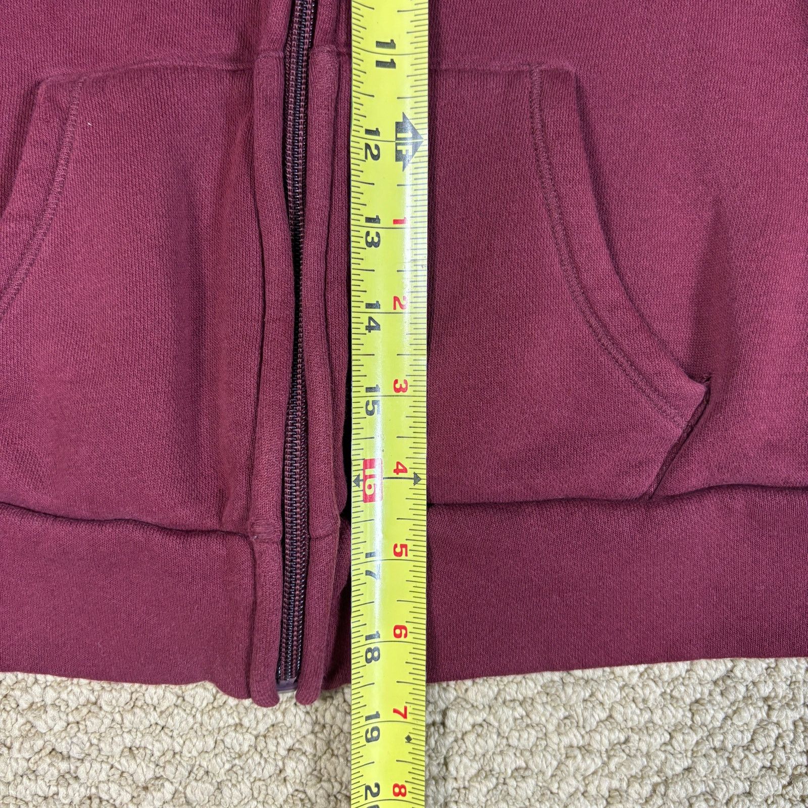 Hollister y2k 2000s style Hollister zip up hoodie maroon womens XS Size XS / US 0-2 / IT 36-38 - 6 Thumbnail