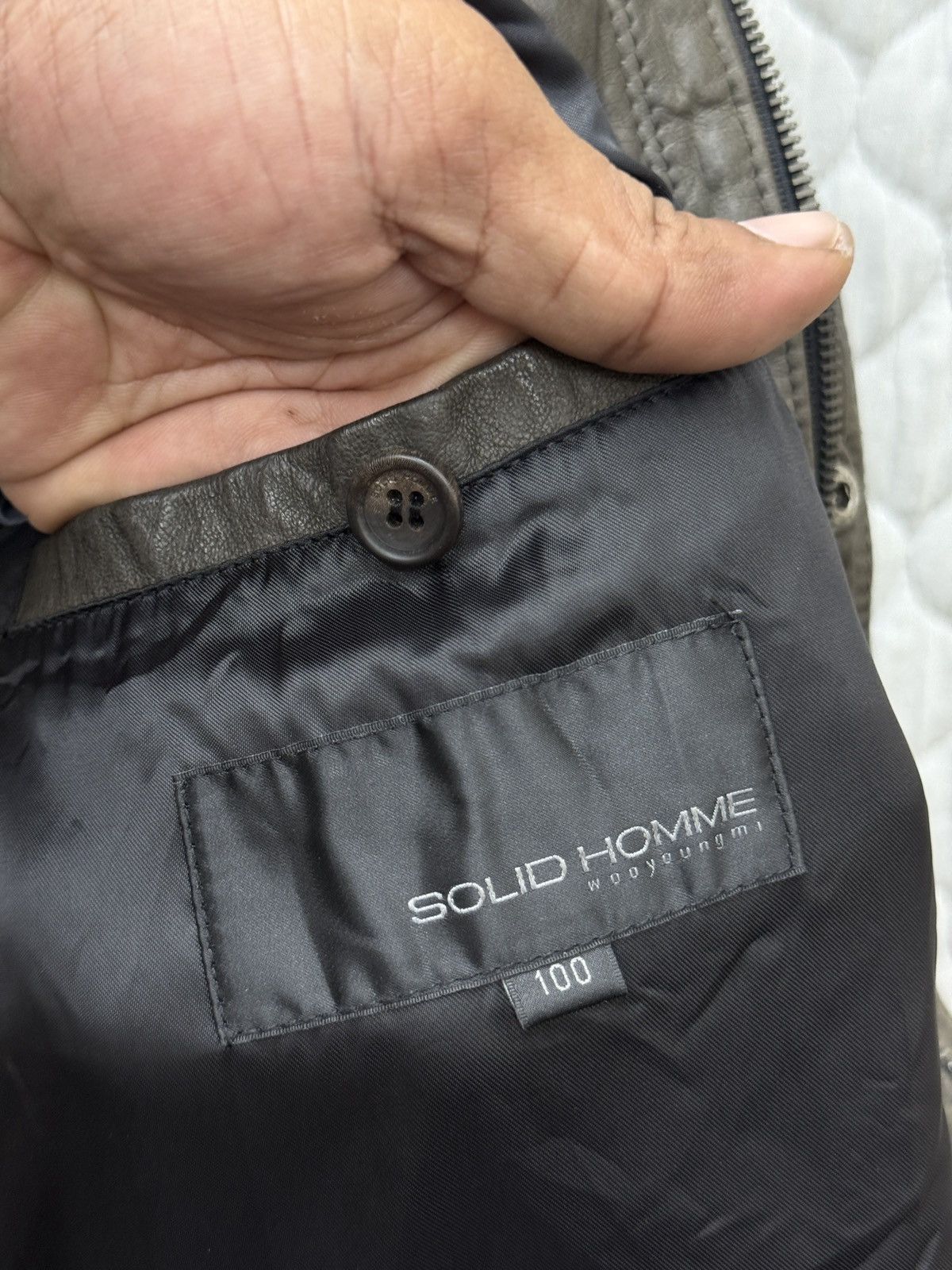 Solid Homme 🔥🔥🔥ARCHIVE SOLID HOMME WOOYOUNGMI BONO LEATHER JACKET Size US S / EU 44-46 / 1 - 8 Thumbnail