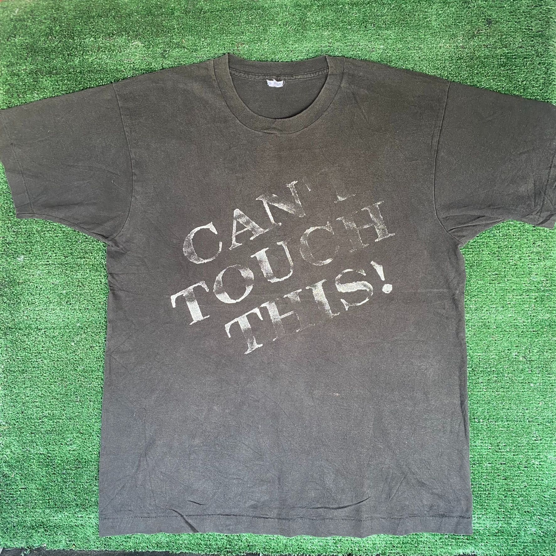 Vintage 90s Can't Touch This Shirt Faded Quote Humor Tee