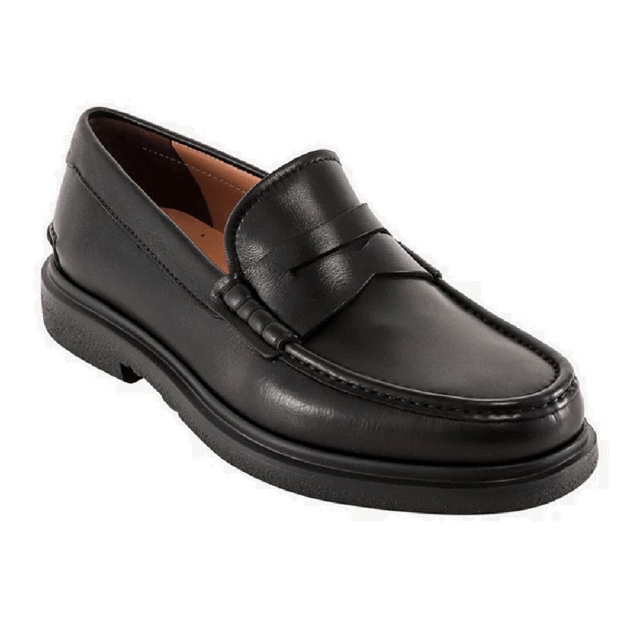 Salvatore Ferragamo o1s1rm0824 Pittsburgh Leather Loafers in Black Size US 11.5 / EU 44-45 - 5 Thumbnail