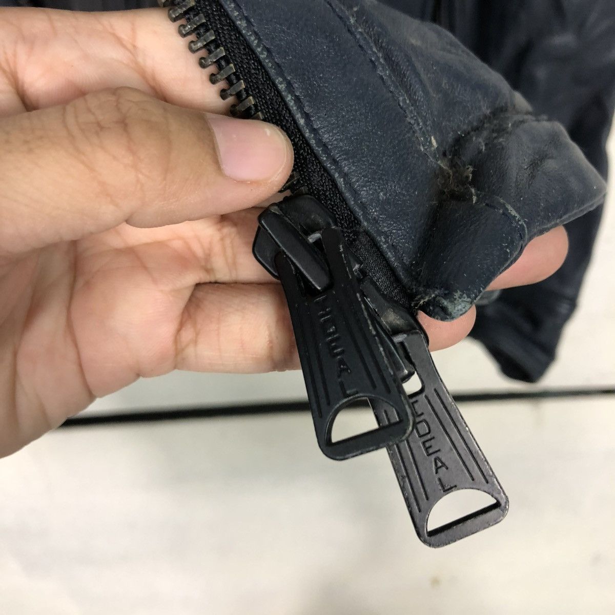 Japanese Brand 🔥VINTAGE BIKER LEATHER JACKET RATTLE TRAP ISSEY MIYAKE Size US S / EU 44-46 / 1 - 18 Thumbnail