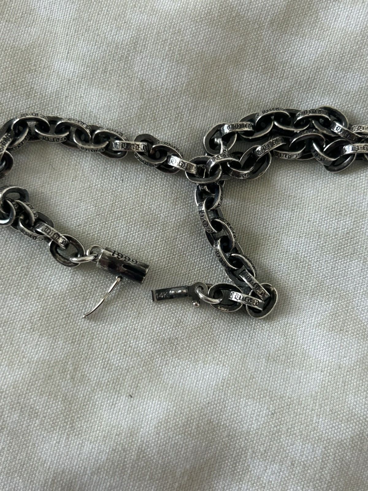 Chrome Hearts Chrome Hearts Bracelet Silver Paper Chain 8 Inches New Size ONE SIZE - 11 Thumbnail