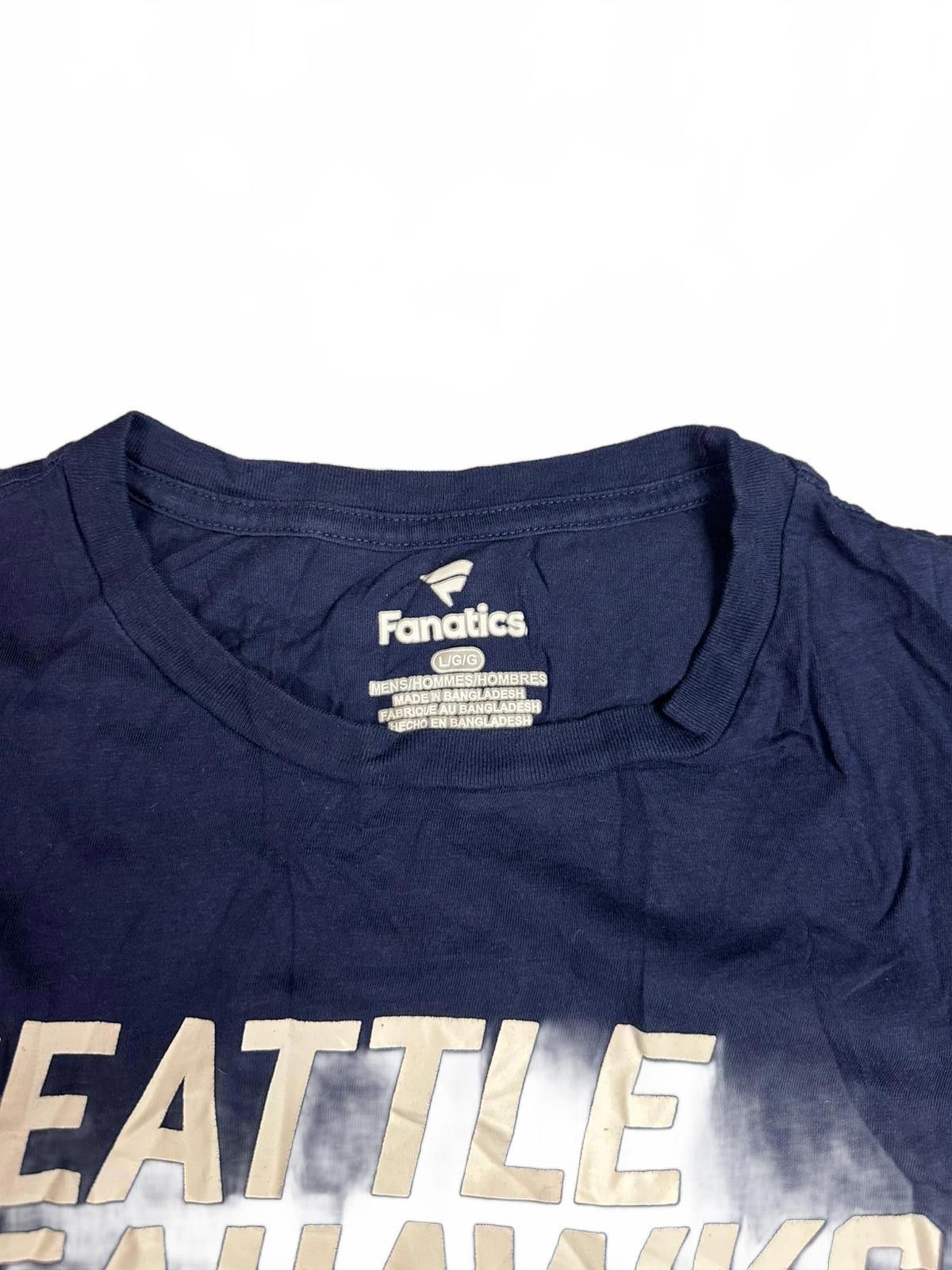Designer Seattle Seahawks Fanatics T-Shirt - Navy Blue Size US L / EU 52-54 / 3 - 3 Thumbnail