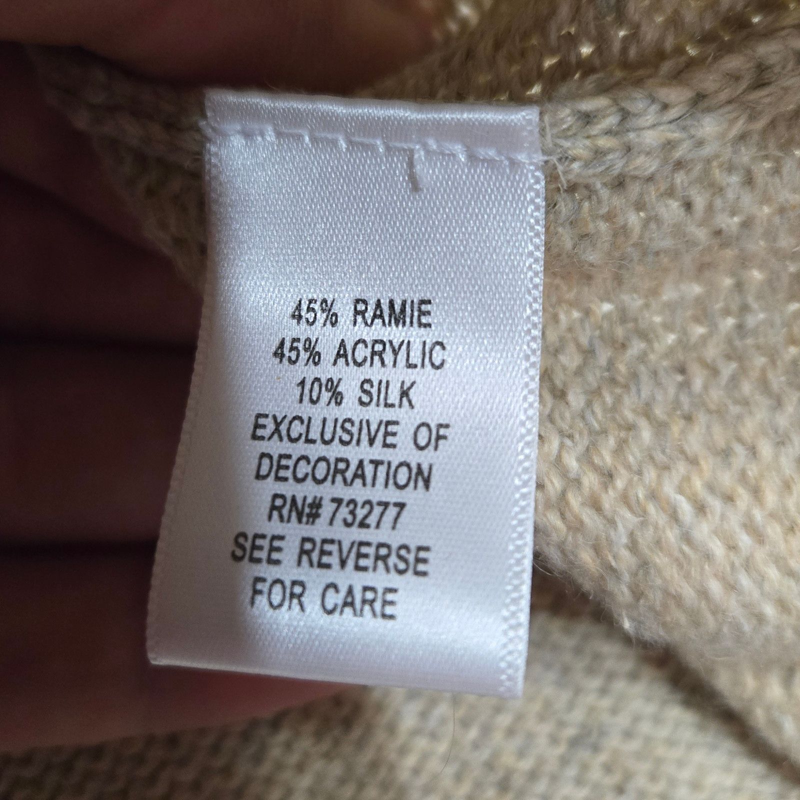 Croft & Barrow Y2K Bird Knit Zip Cardigan Ramie Silk Blend Medium Size M / US 6-8 / IT 42-44 - 6 Thumbnail
