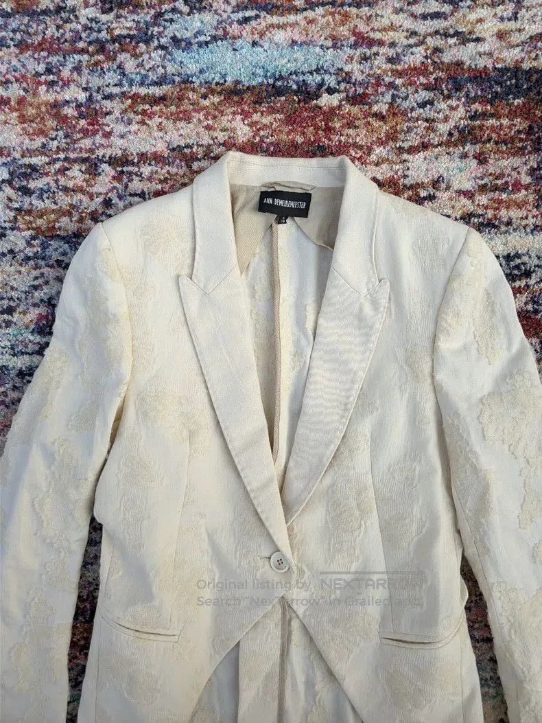 Ann Demeulemeester Ann Demeulemeester Embroidered Wool Blazer. Size US M / EU 48-50 / 2 - 5 Thumbnail