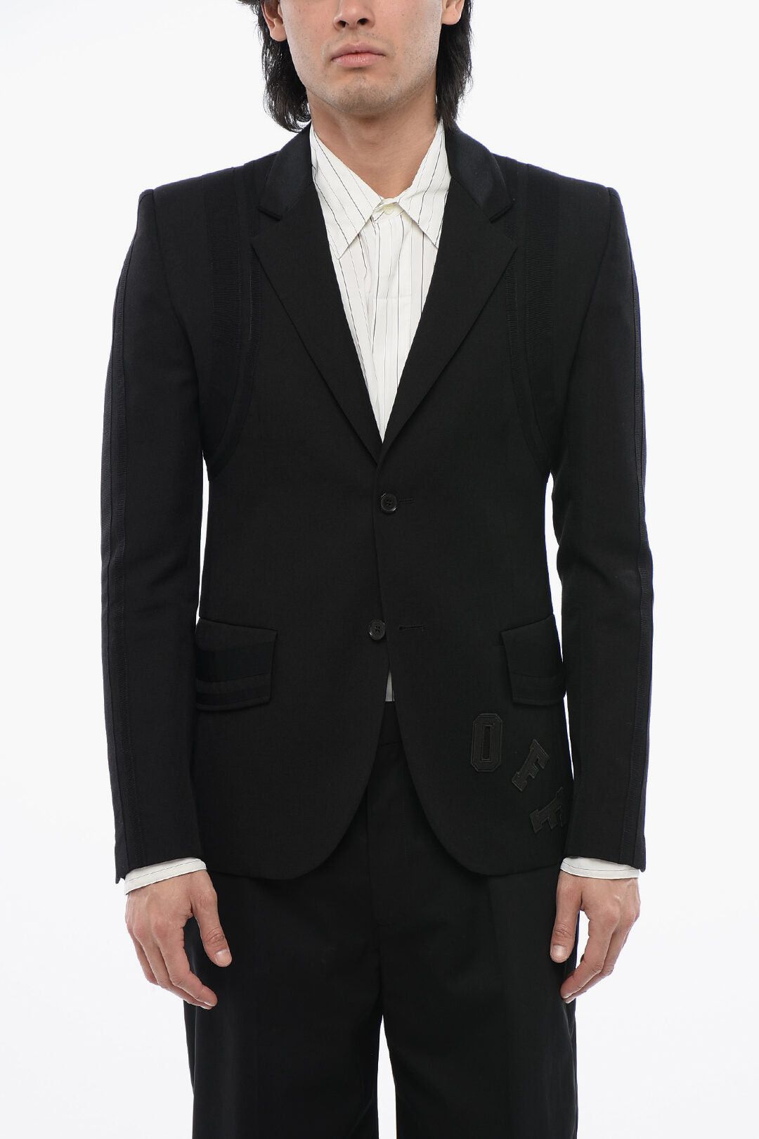 Virgin-Wool Blazer FORMAL VARS With Logo Patch
