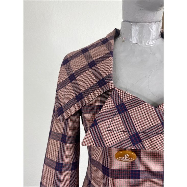 Vivienne Westwood VTG Vivienne Westwood Red Label Plaid Double Breasted Square Size XS / US 0-2 / IT 36-38 - 4 Thumbnail