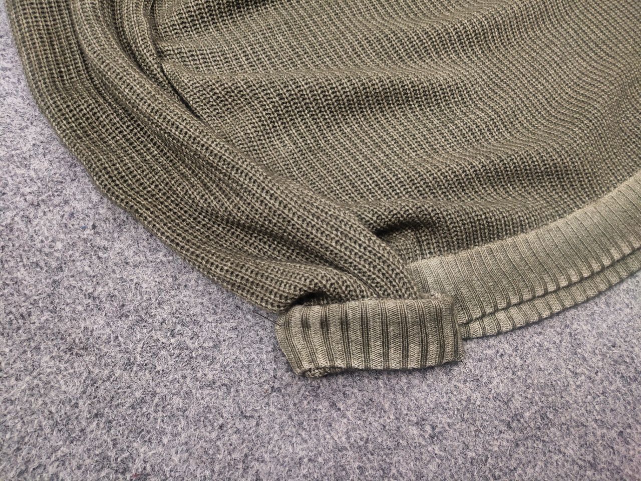 Vintage Simon Gray Cashmere wash Olive textured knit sweater Loro Size US S / EU 44-46 / 1 - 5 Thumbnail