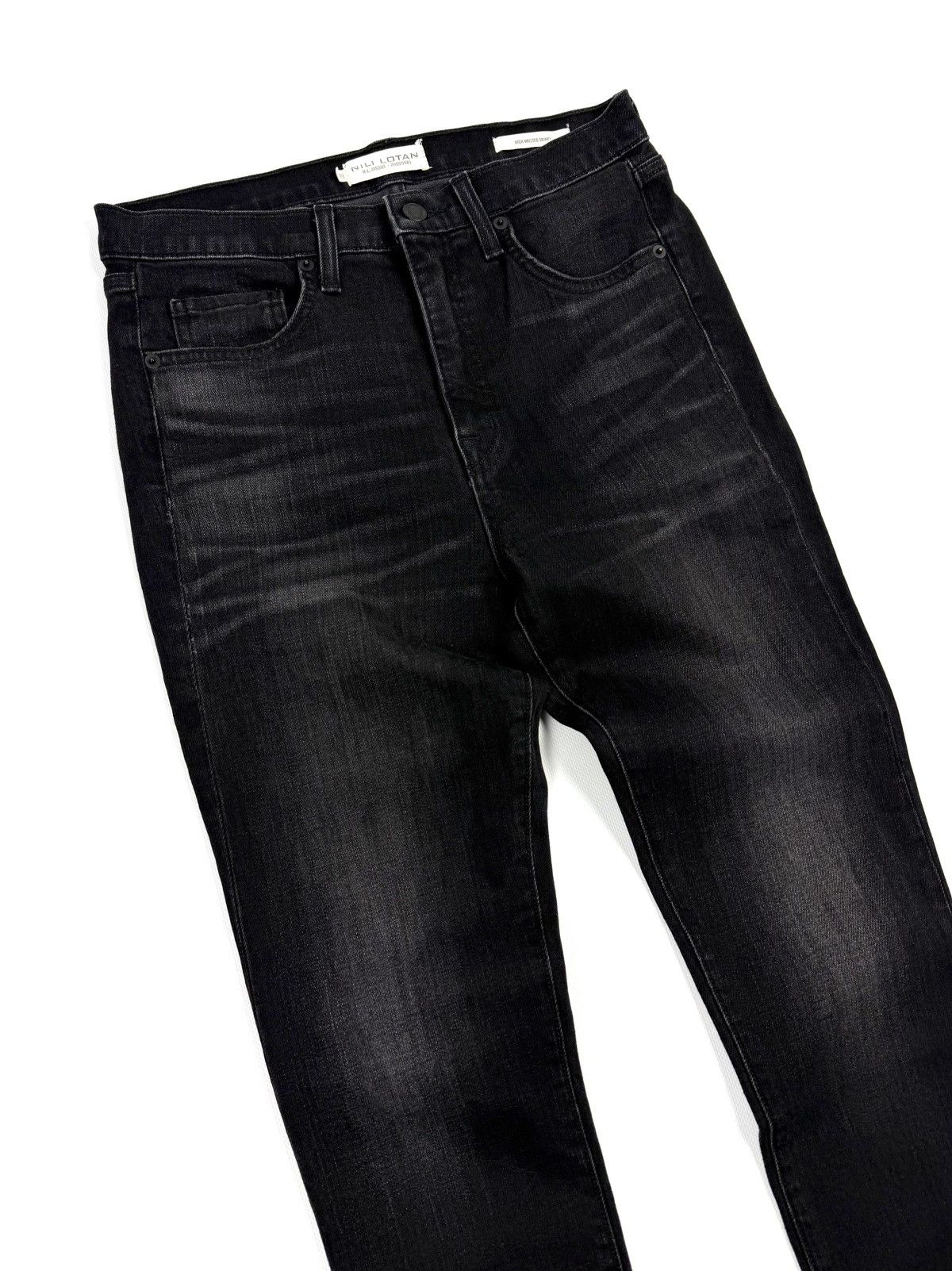 Nili Lotan Nili Lotan High Waist Skinny Jeans Raw Hem USA Avantgarde Size 28" / US 6 / IT 42 - 5 Thumbnail