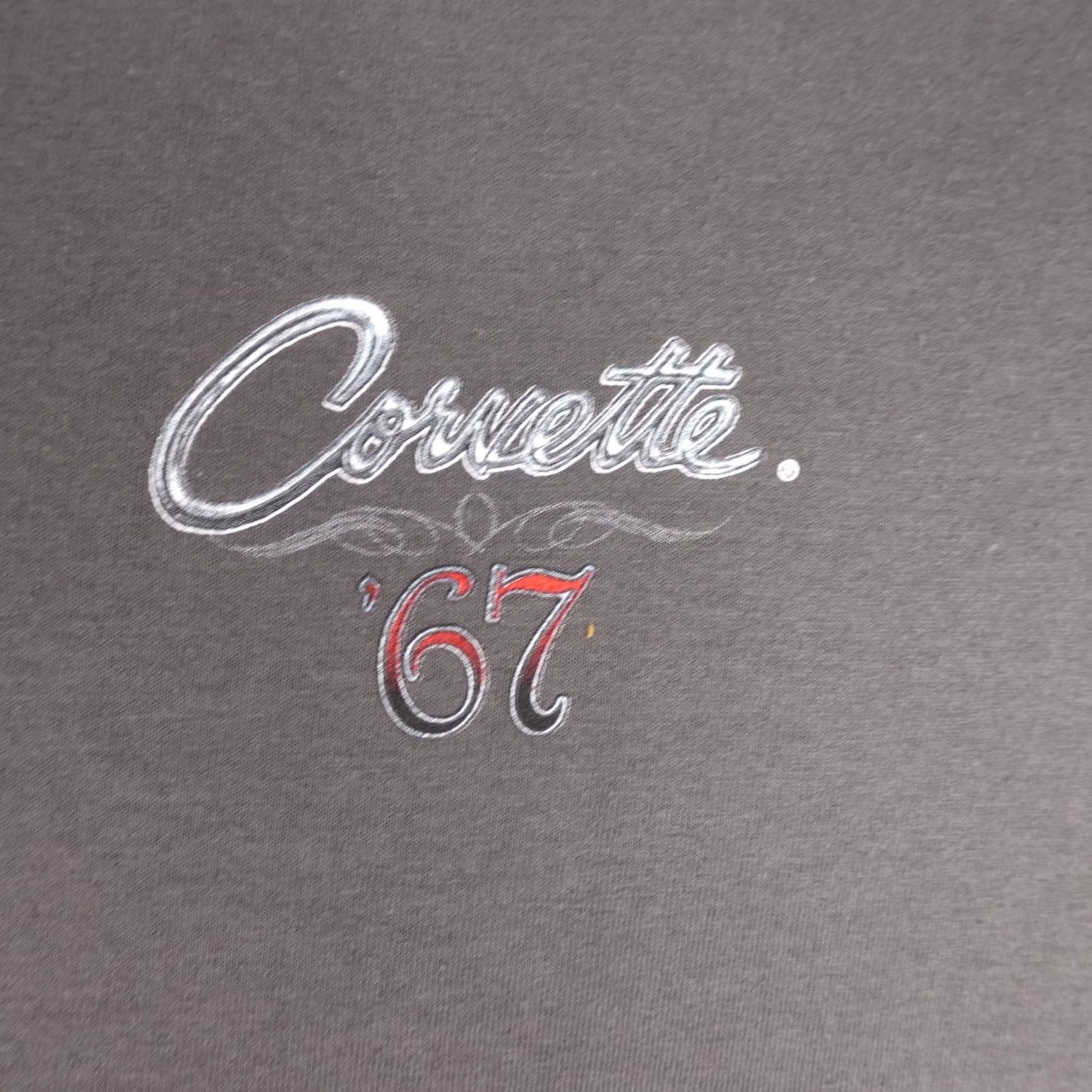 Gildan Corvette Shirt Mens 2XL Gray 1967 Sting Ray Ruling The Road 40th Anniversary Shirt Size US XXL / EU 58 / 5 - 5 Thumbnail
