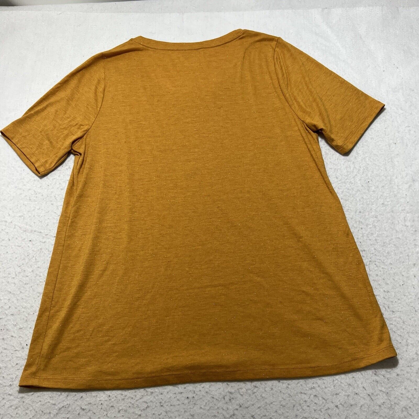 Other Lane Bryant 10/12 Perfect Glitter Mustard Yellow T Shirt Size XL / US 12-14 / IT 48-50 - 9 Thumbnail