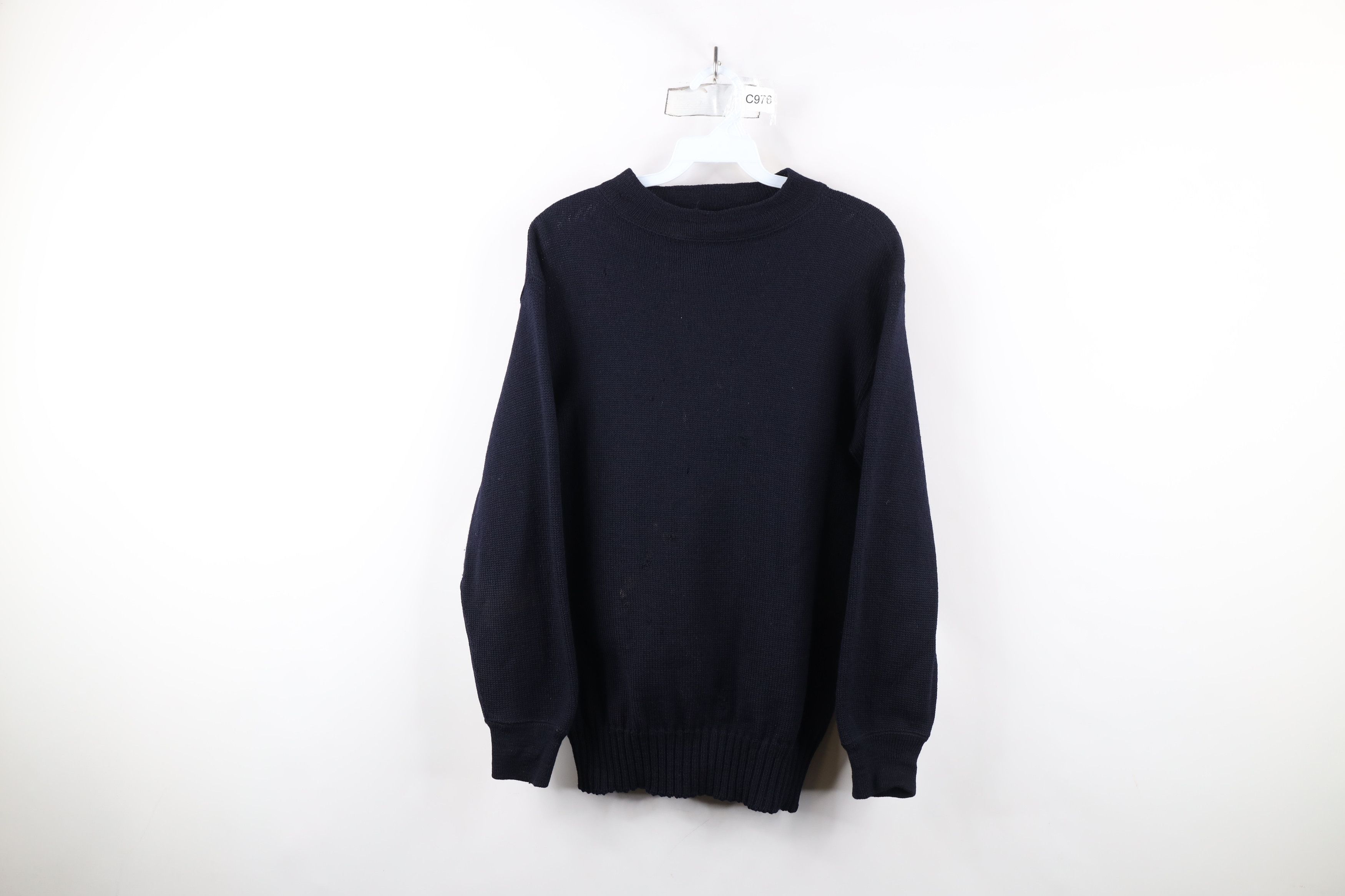 Vintage Vintage 40s Military World War II Wool Naval Sweater USA Size US S / EU 44-46 / 1 - 1 Thumbnail