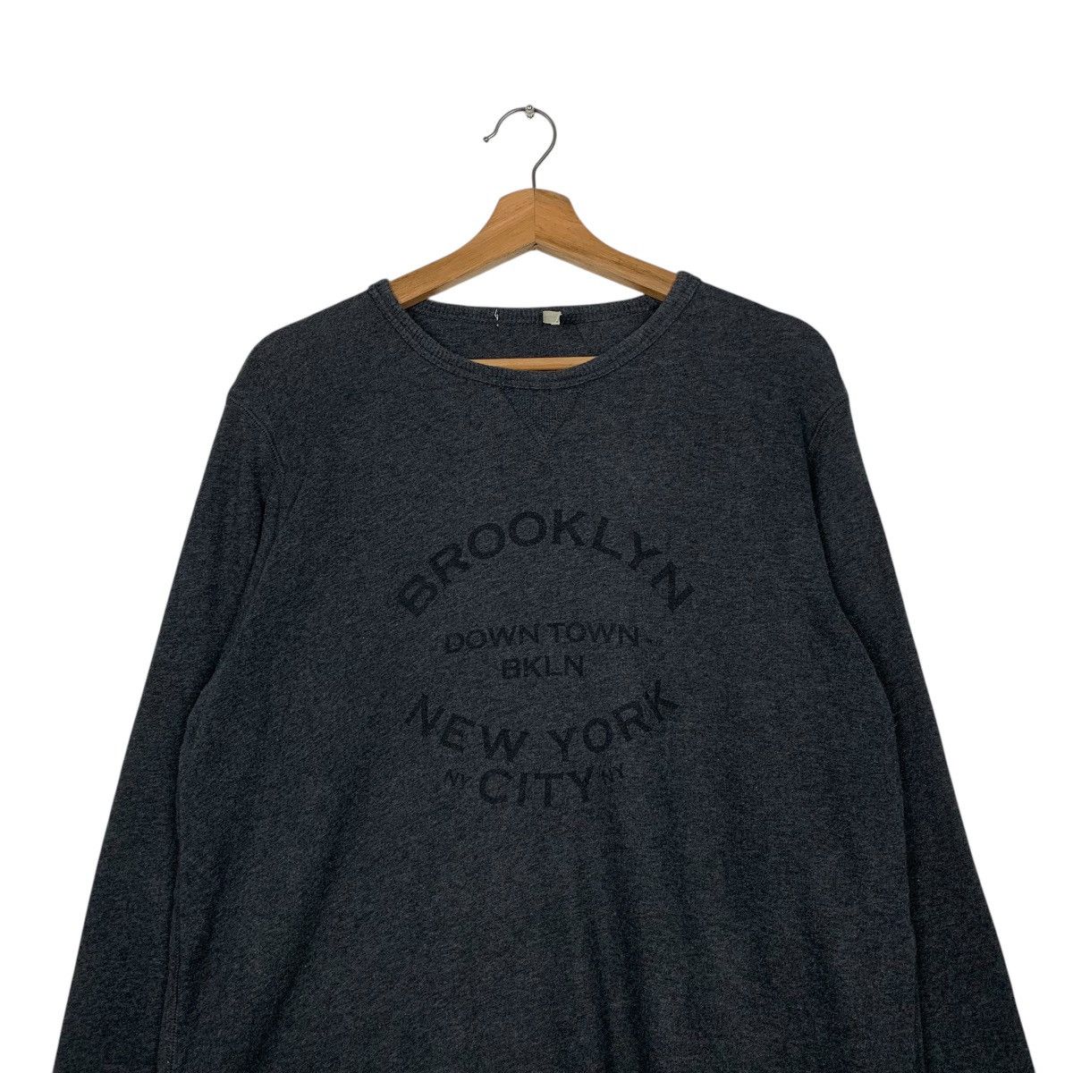Japanese Brand Brooklyn New York Crewneck Sweatshirt Size US XL / EU 56 / 4 - 2 Thumbnail